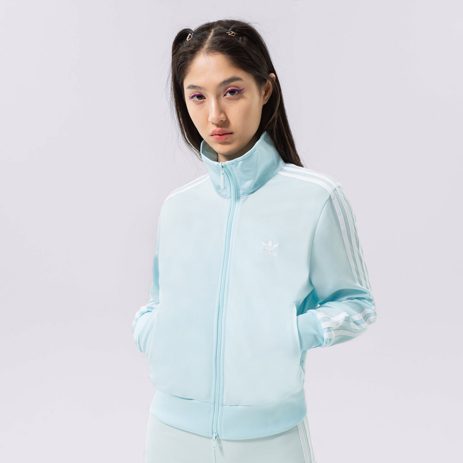 Bluza damska ADIDAS BLUZA ROZPINANA FIREBIRD TT PB HN5894 NIEBIESKI