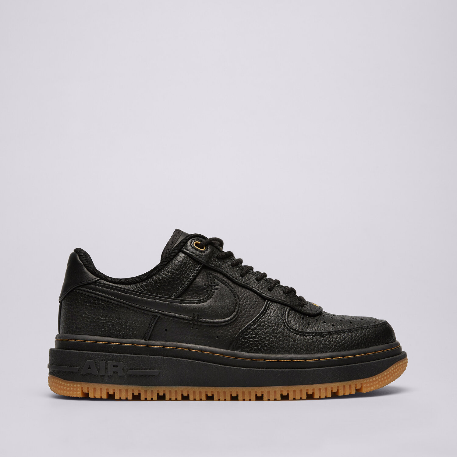 Buty sneakersy męskie NIKE AIR FORCE 1 LUXE DB4109-001 CZARNY