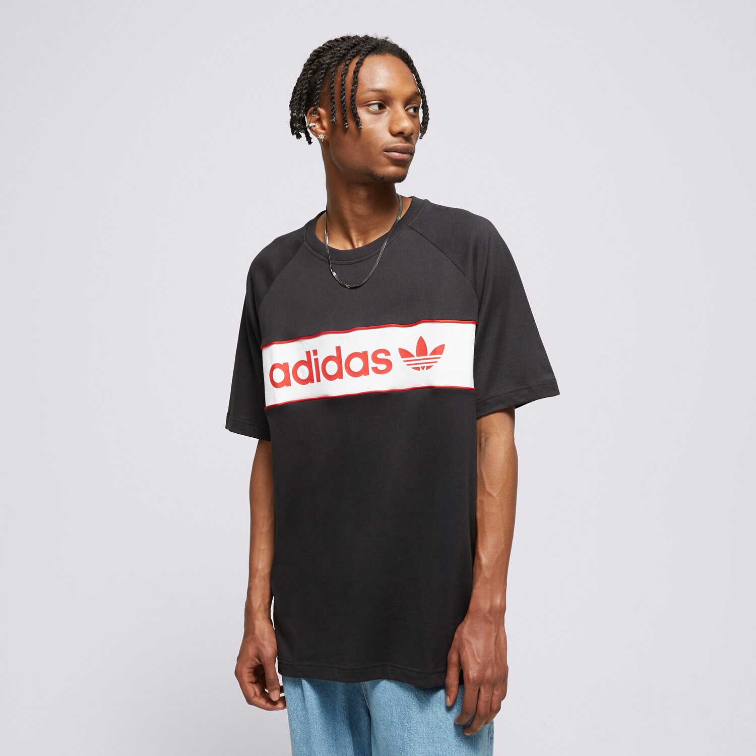 Koszulka, t-shirt sportowy męski ADIDAS T-SHIRT NY TEE IS1404 CZARNY
