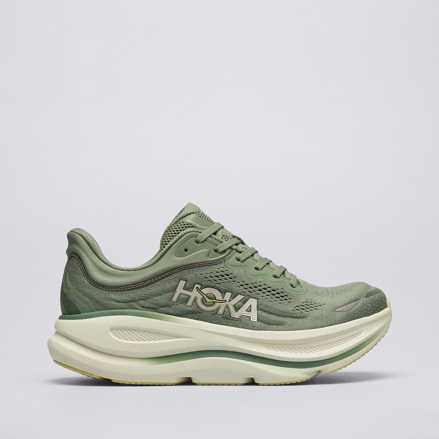 Buty sneakersy męskie HOKA BONDI 9 1162011SNTF ZIELONY