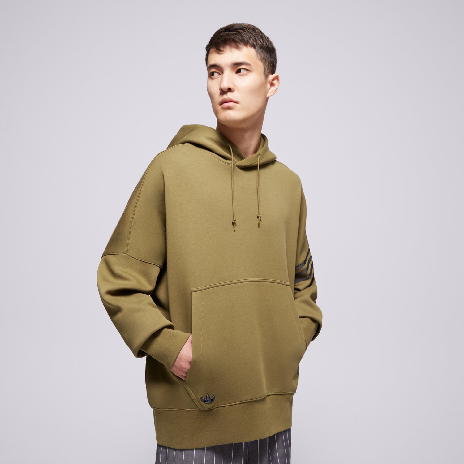 Bluza męska ADIDAS BLUZA Z KAPTUREM NEU C HD HZ3739 KHAKI