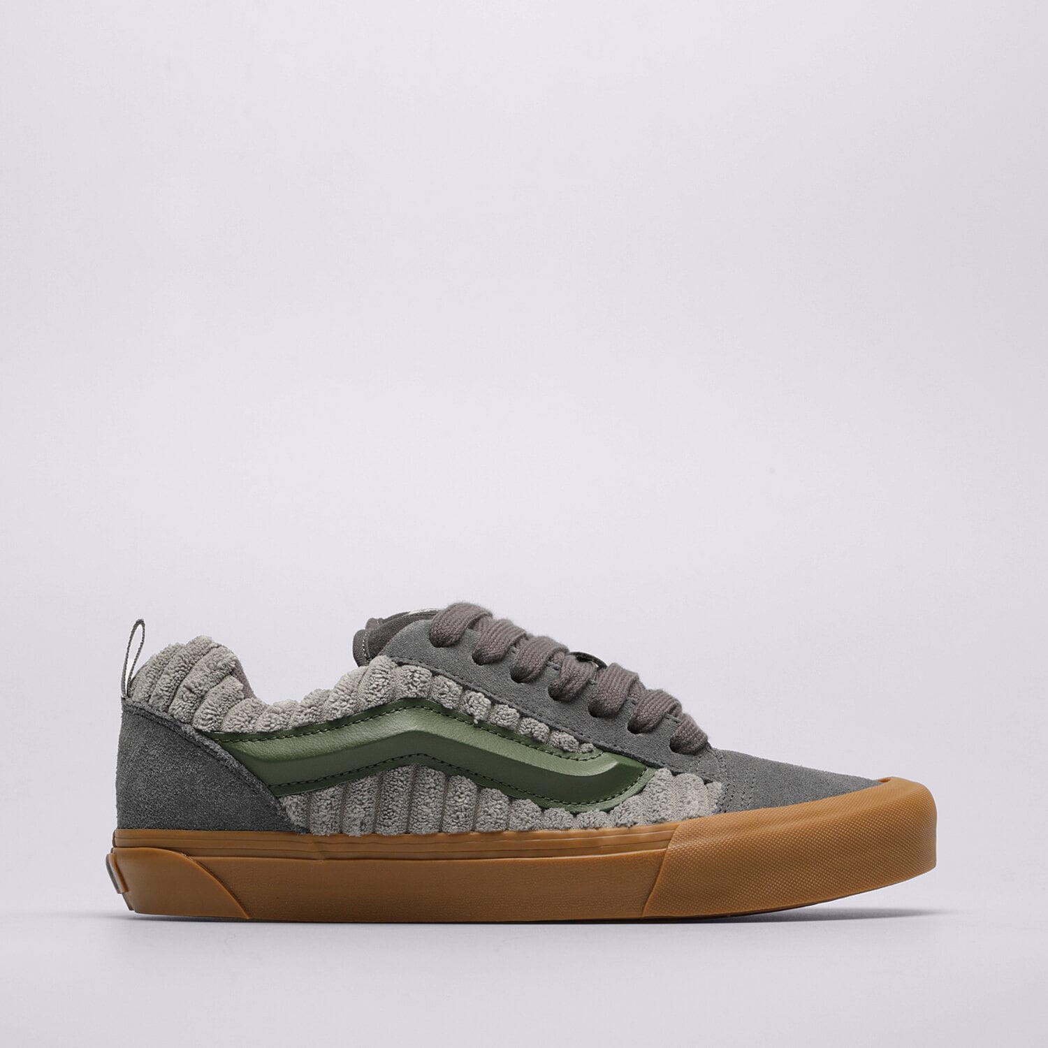 Buty sneakersy męskie VANS KNU SKOOL VN0009QCDGR1 ZIELONY