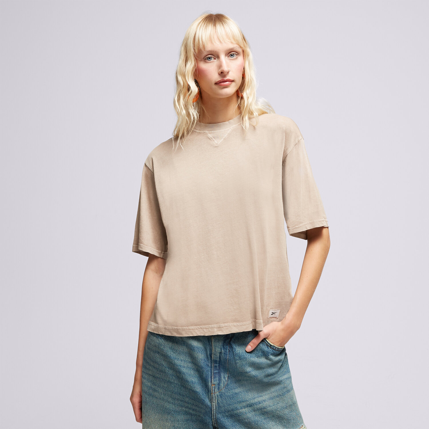 Koszulka, t-shirt damski REEBOK T-SHIRT CL RBK ND BOXY TEE HS0378 RÓŻOWY