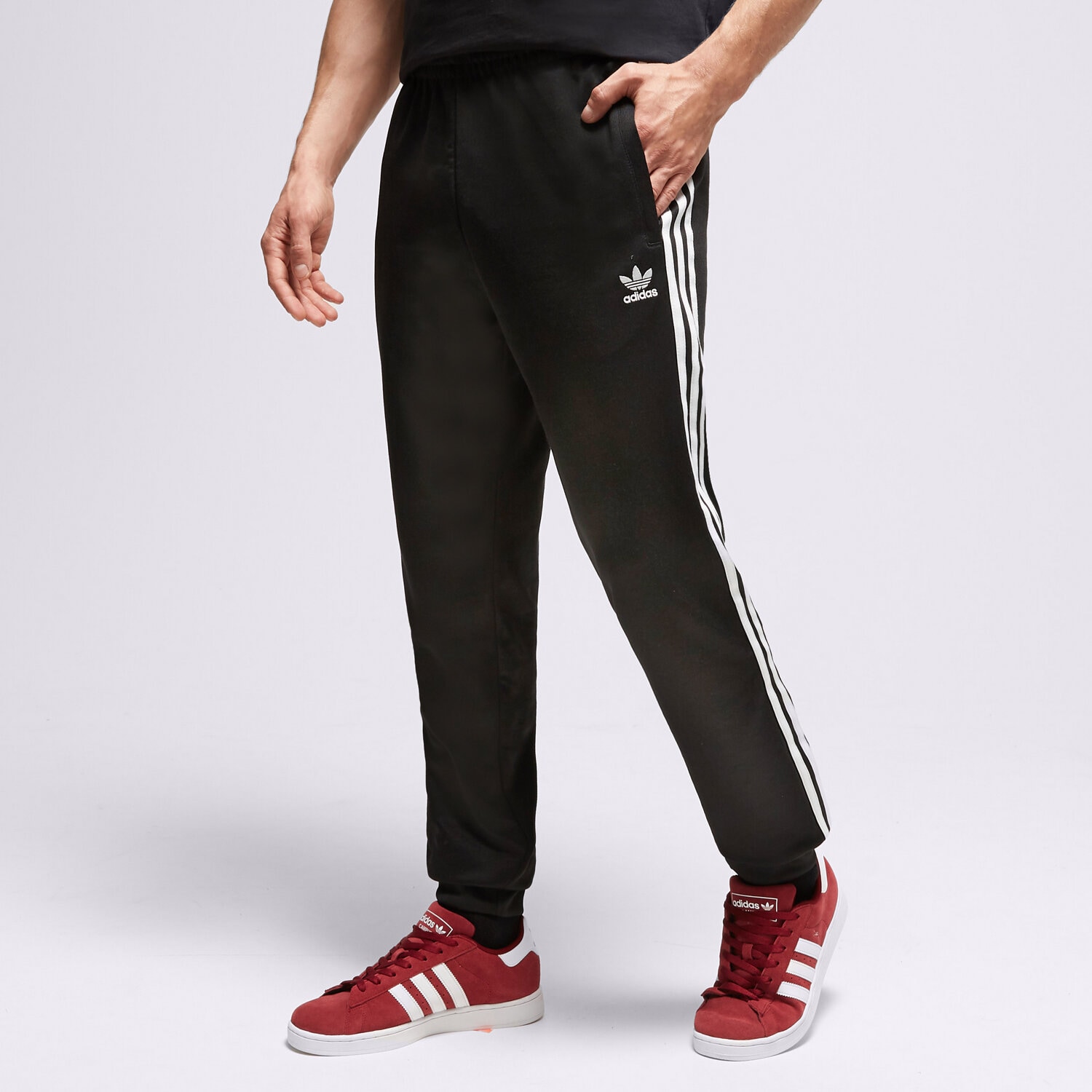 Spodnie sportowe męskie ADIDAS  SPODNIE SST TRACK IL2488 CZARNY