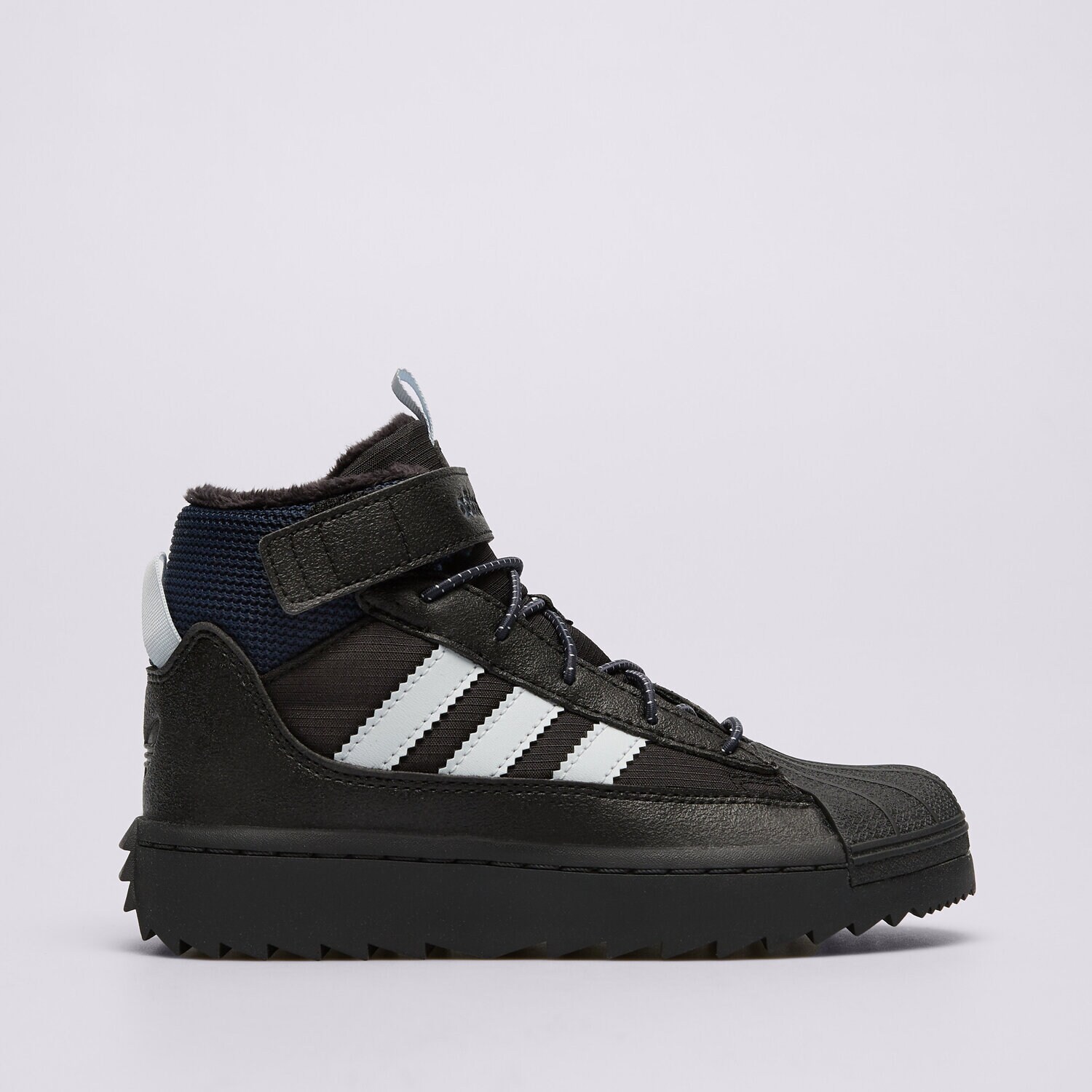 Buty zimowe, trekkingowe, outdoor dla dzieci ADIDAS SUPERSTAR WINTER TREK C JQ0344 CZARNY