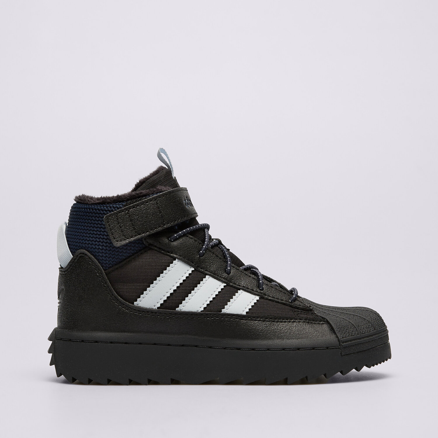 Buty zimowe, trekkingowe, outdoor dla dzieci ADIDAS SUPERSTAR WINTER TREK C JQ0344 CZARNY