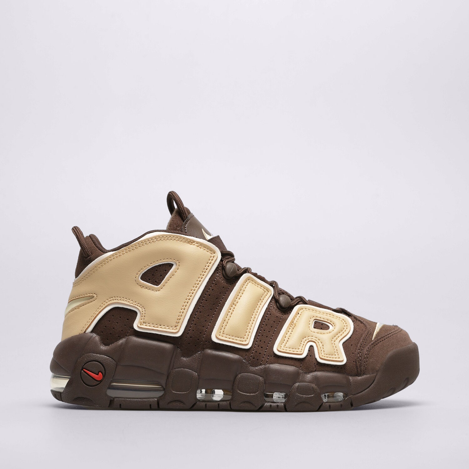 Buty sneakersy męskie NIKE AIR MORE UPTEMPO '96 FB8883-200 BRĄZOWY