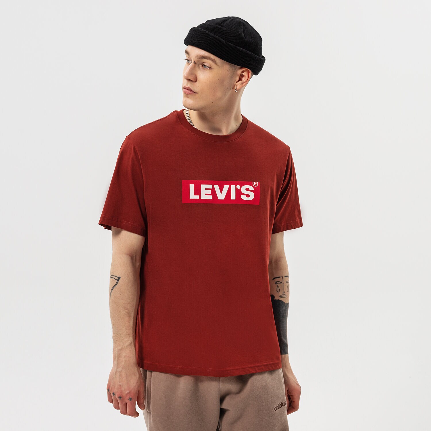 Koszulka, t-shirt sportowy męski LEVI'S T-SHIRT MT-GRAPHIC TEES A2082-0049 BORDOWY