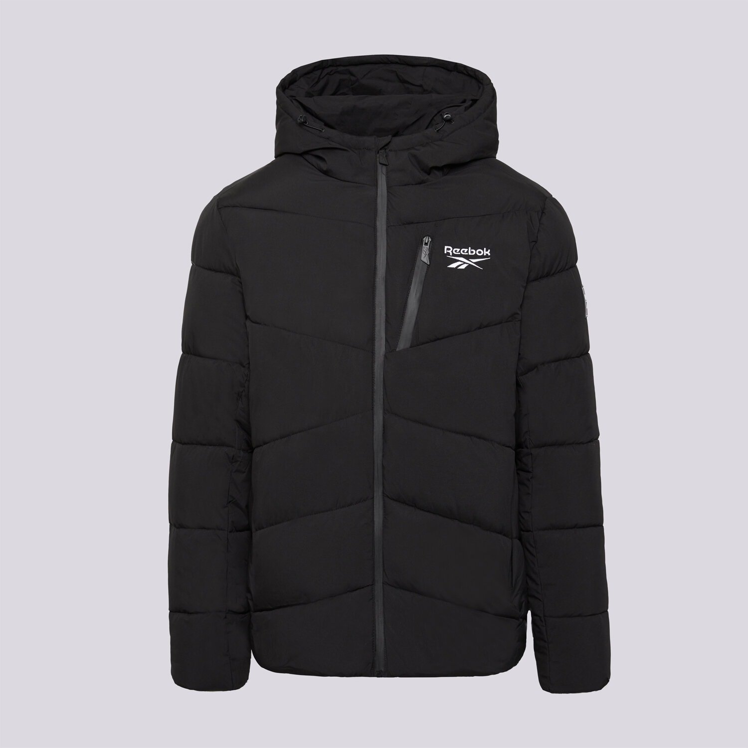 Kurtka zimowa męska REEBOK KURTKA ZIMOWA STRETCH PUFFER JACKET RBO15670011 CZARNY
