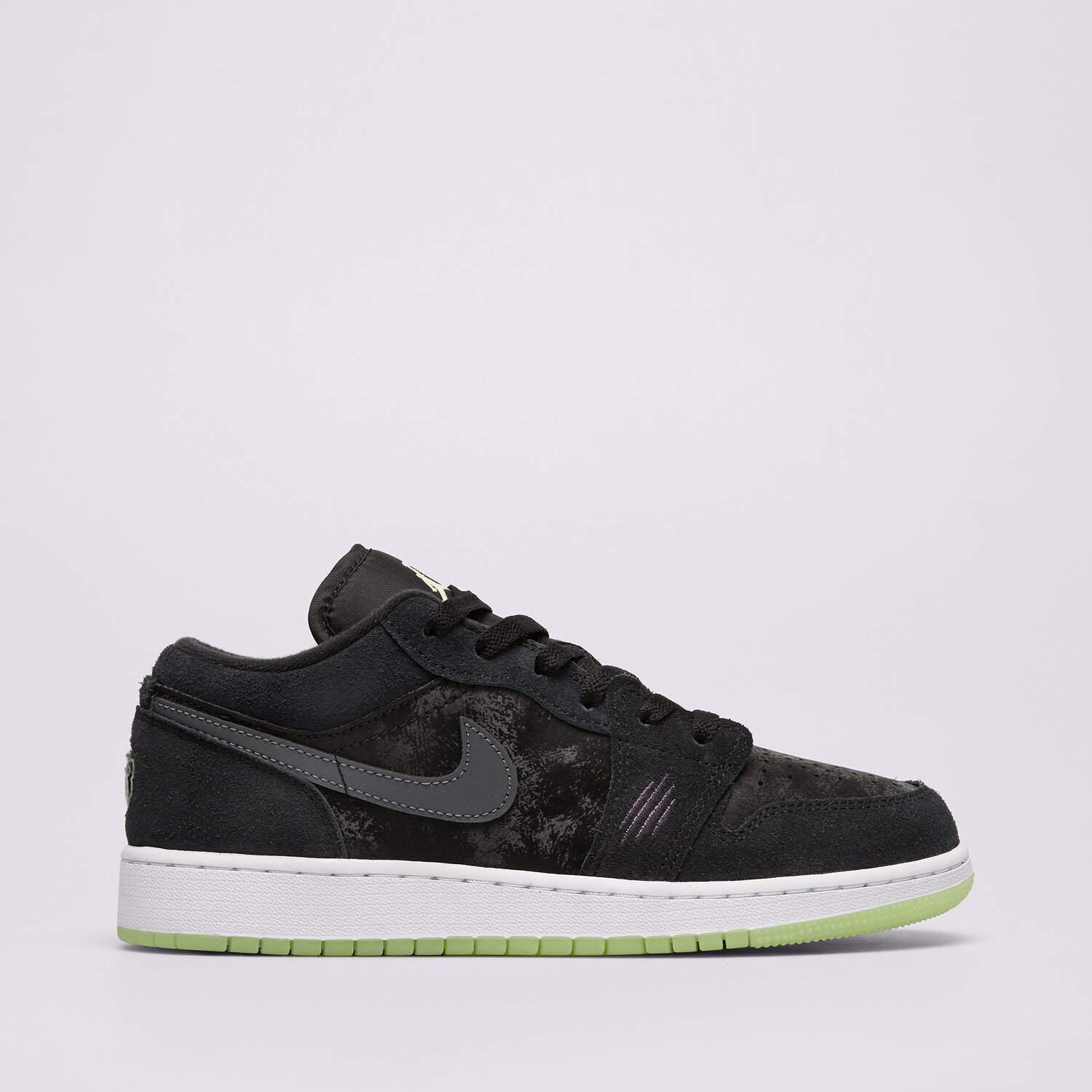 Buty sneakersy dla dzieci AIR JORDAN 1 LOW  HV4775-001 CZARNY