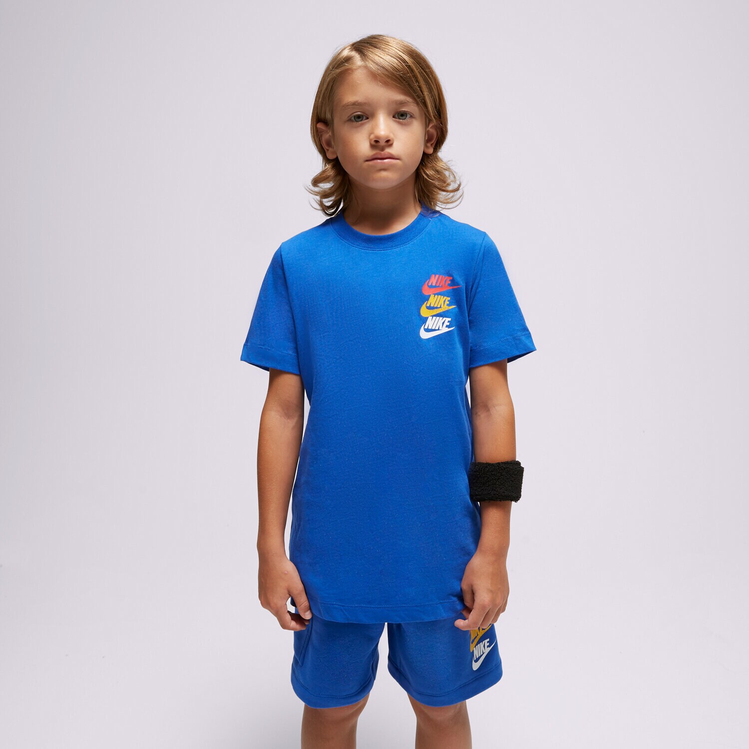 Koszulka, t-shirt dla dzieci NIKE T-SHIRT B NSW SI GRAPHIC TEE FJ5391-480 NIEBIESKI