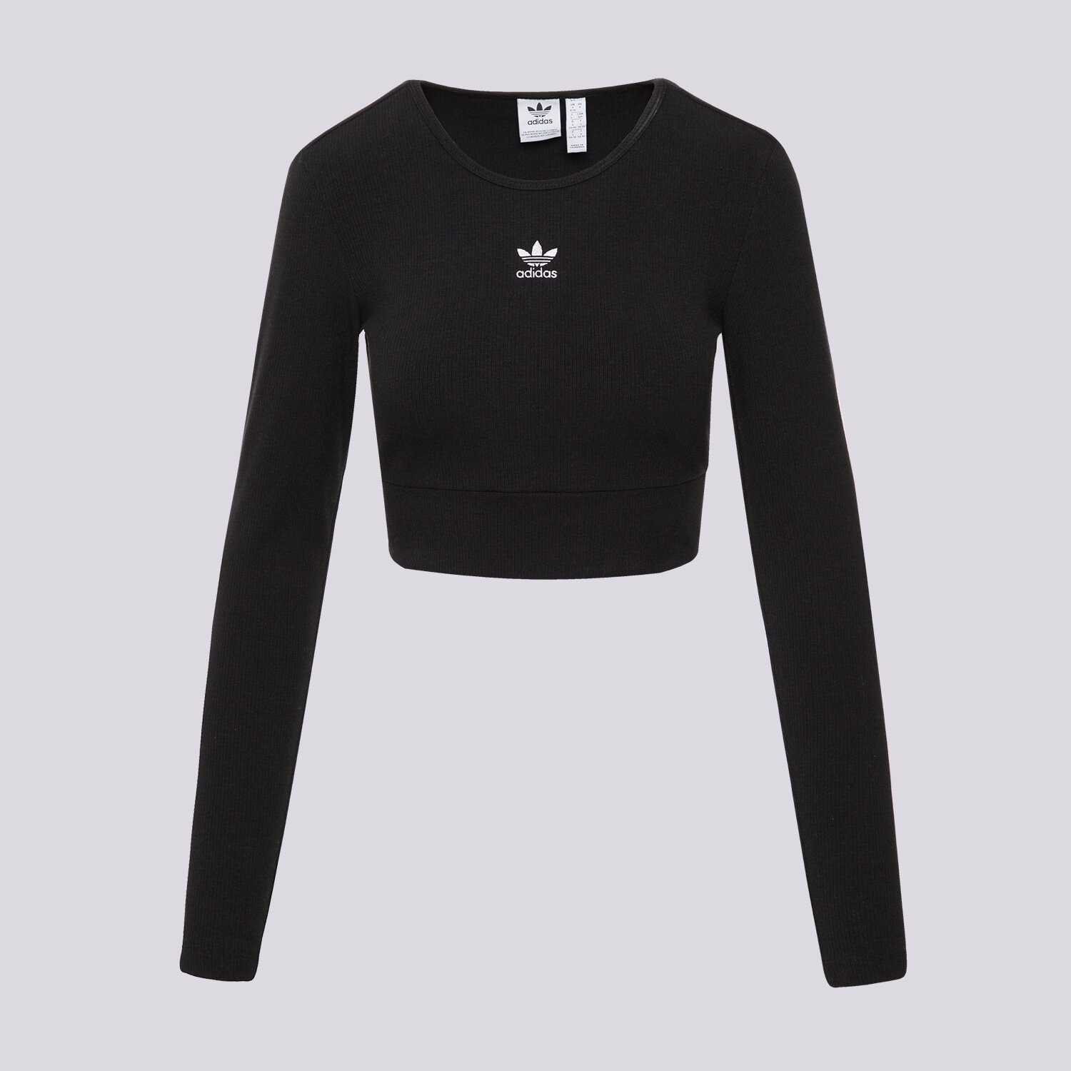 Koszulka, t-shirt damski ADIDAS T-SHIRT RIB LS TEE II8055 CZARNY