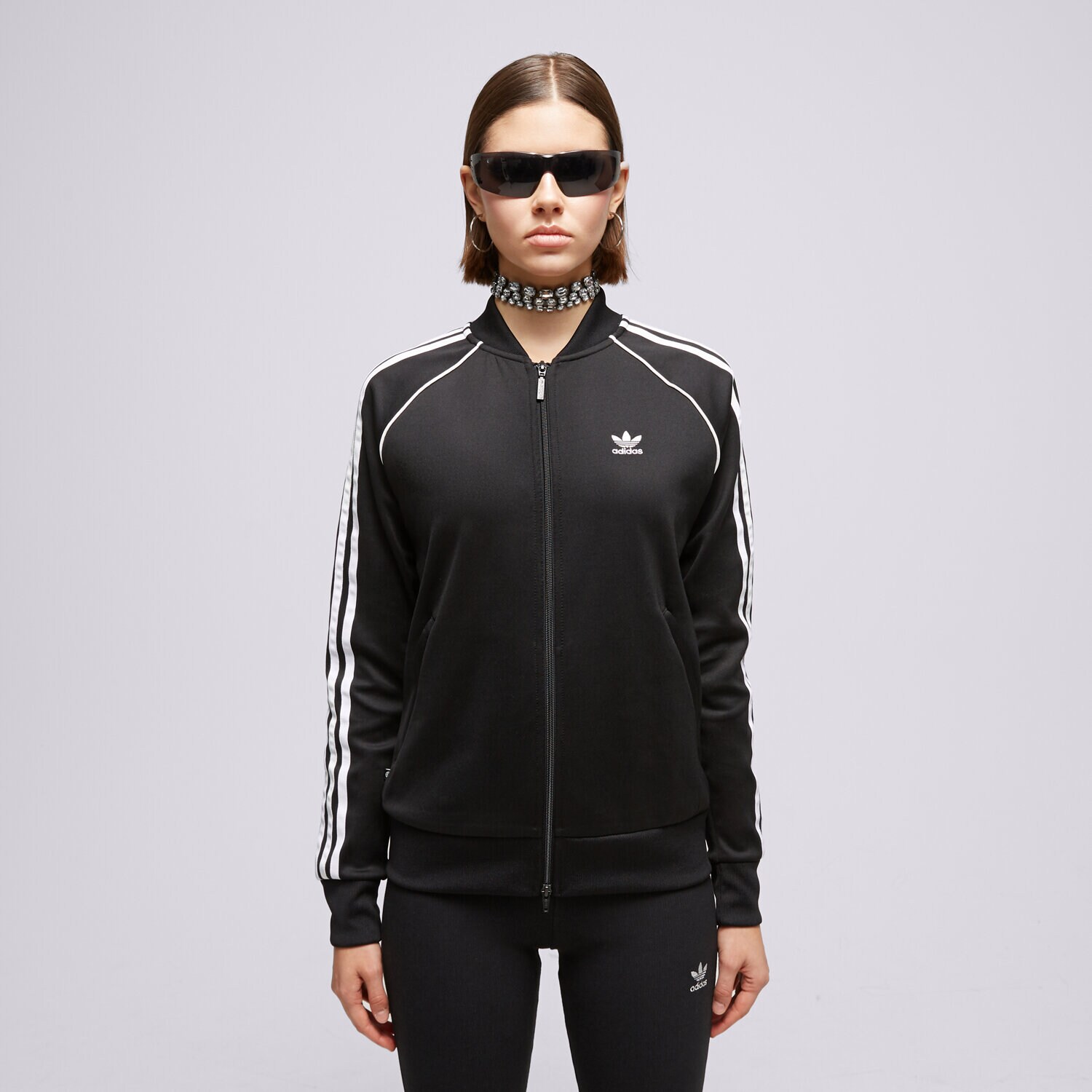 Bluza damska ADIDAS BLUZA S'STAR T'TP BLK/WHT SWEATSHIRT IB5912 CZARNY