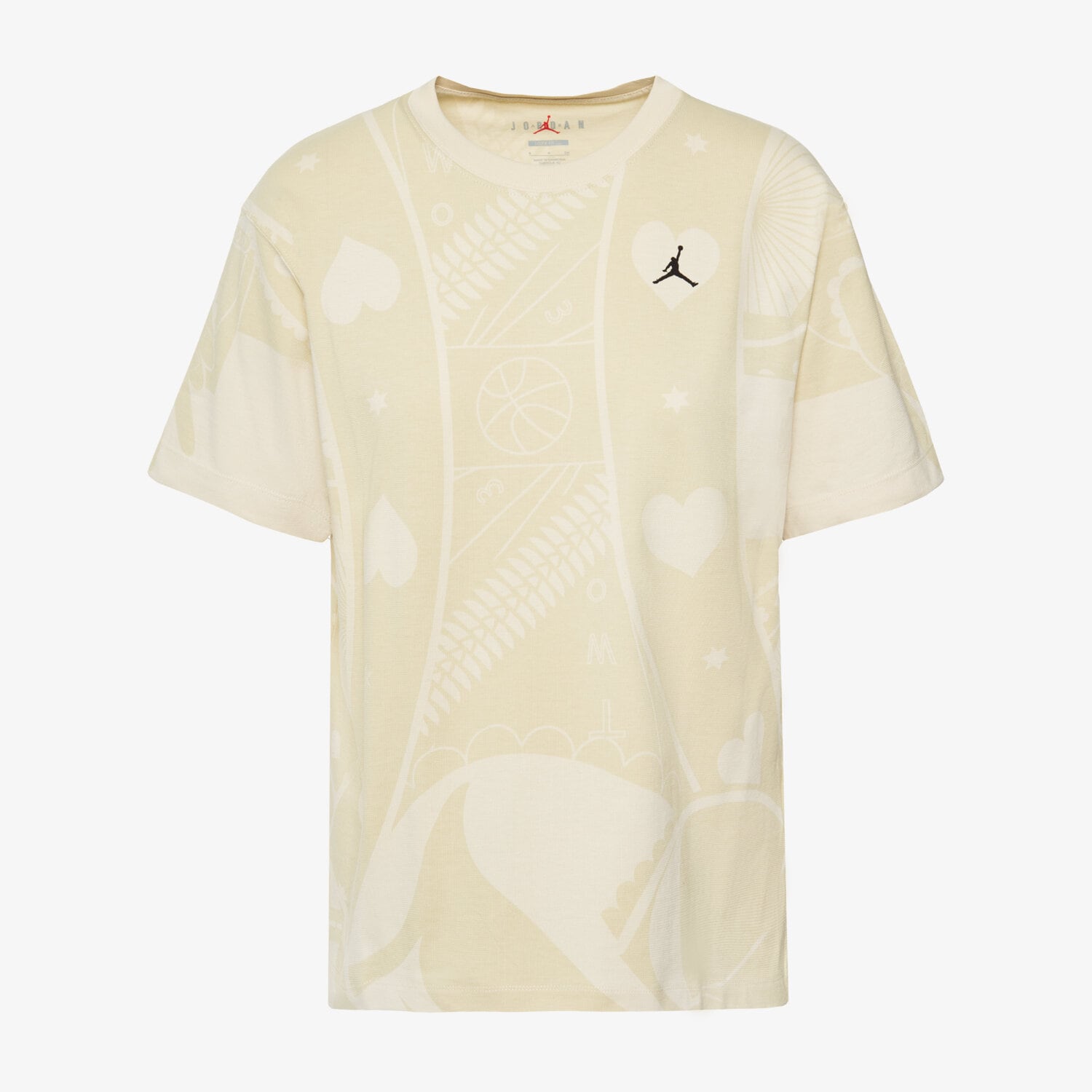 Koszulka, t-shirt damski JORDAN T-SHIRT FLIGHT BOXY T-SHIRT DQ4591-234 BEŻOWY