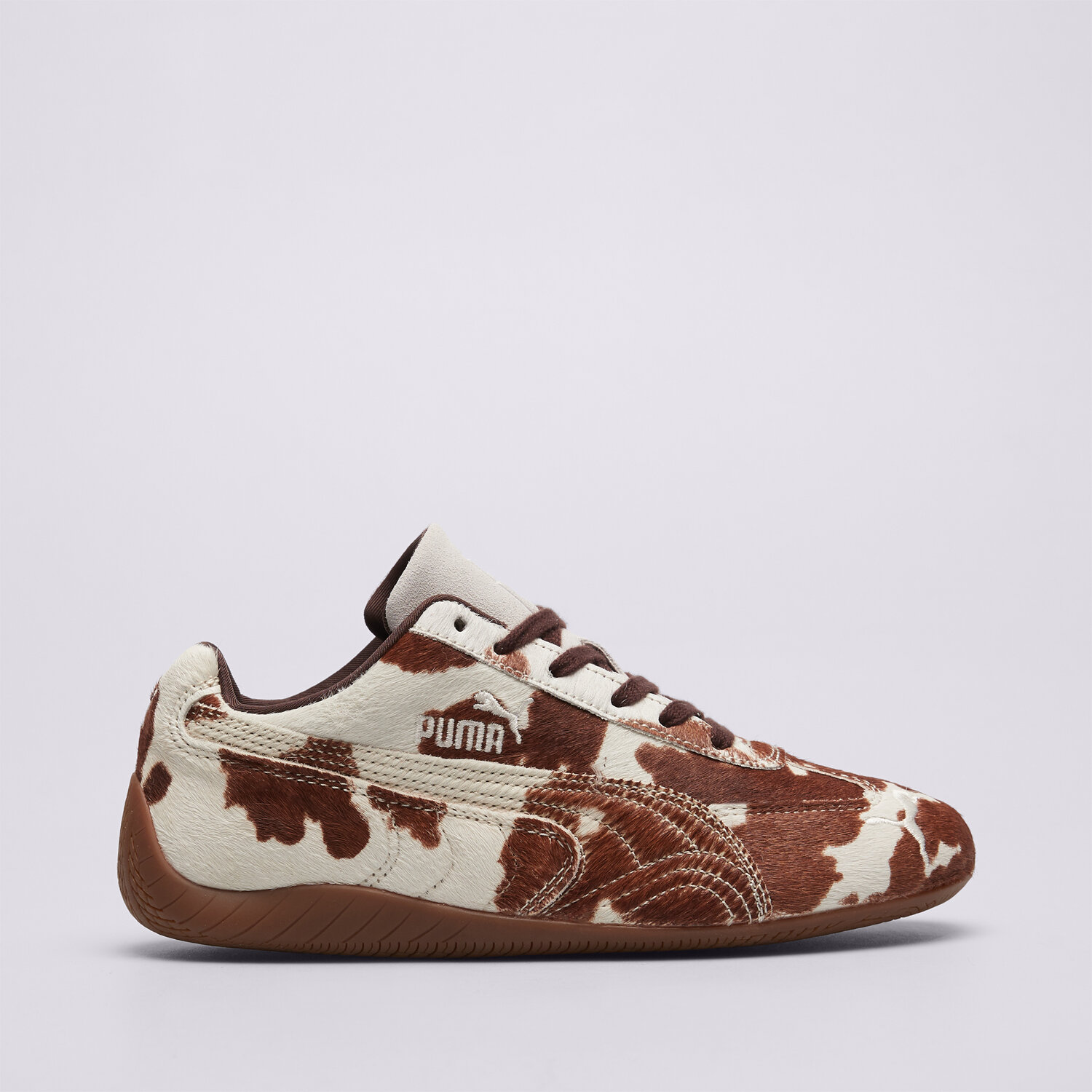 Buty sneakersy damskie PUMA SPEEDCAT COW WNS 40614101 BRĄZOWY