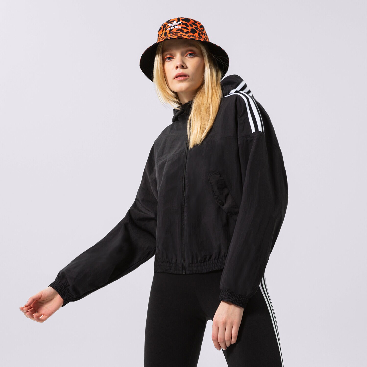 Kurtka wiosenna / jesienna damska ADIDAS KURTKA WINDBREAKER HC2022 CZARNY
