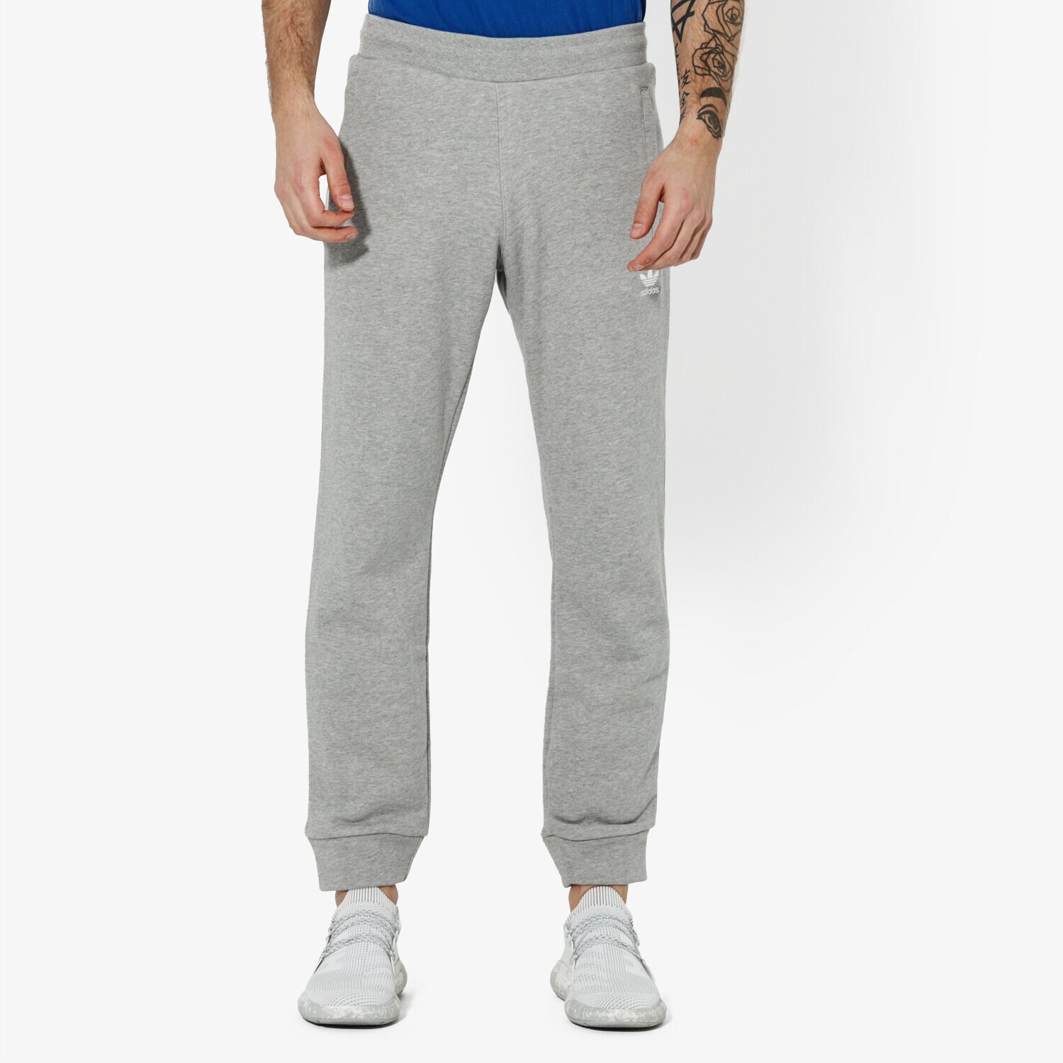 Spodnie sportowe męskie ADIDAS SPODNIE TREFOIL PANT ADICOLOR DV1540 SZARY