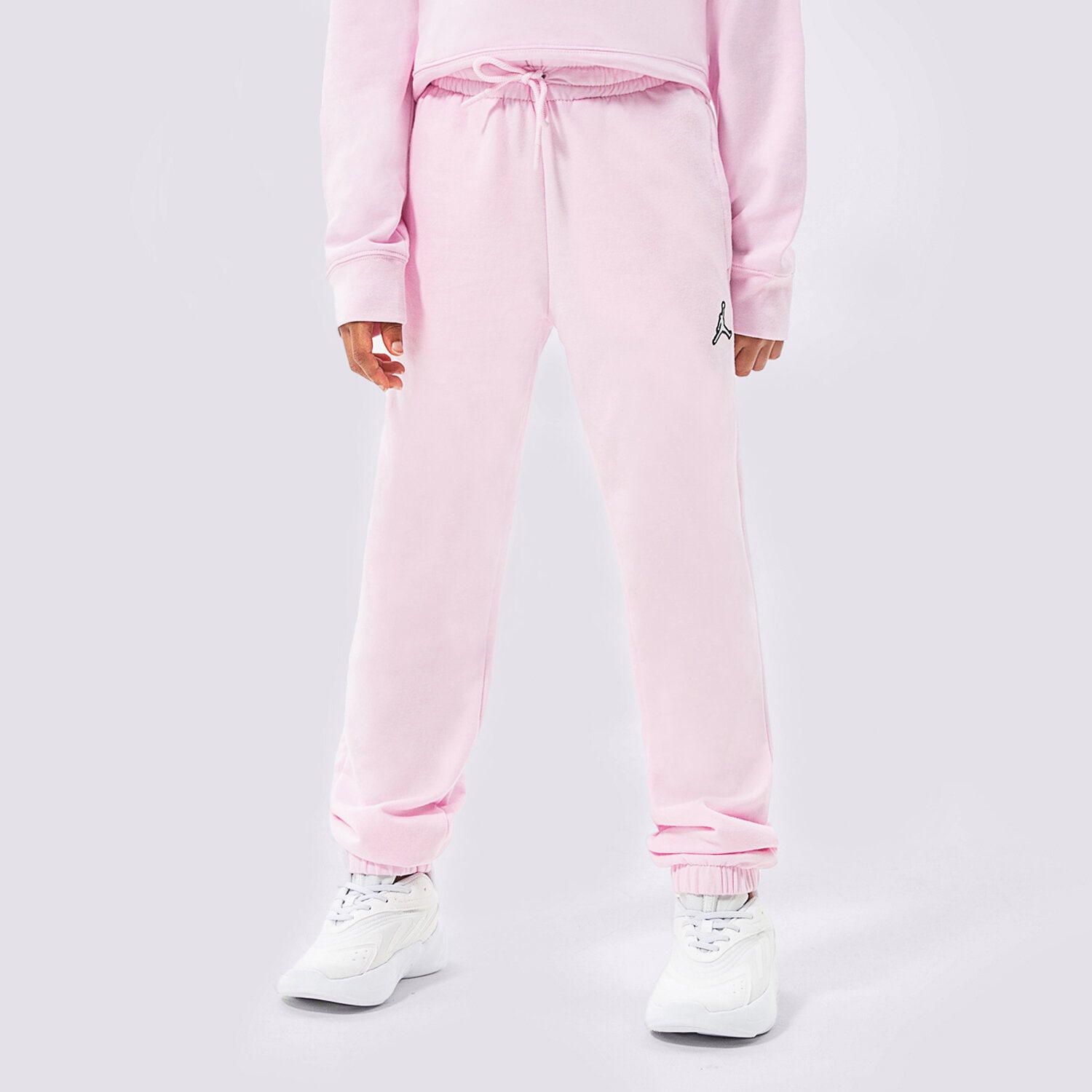 Sportowe spodnie dziecięce JORDAN SPODNIE JORDAN ESSENTIALS PANT GIRL 45A860-A9Y RÓŻOWY