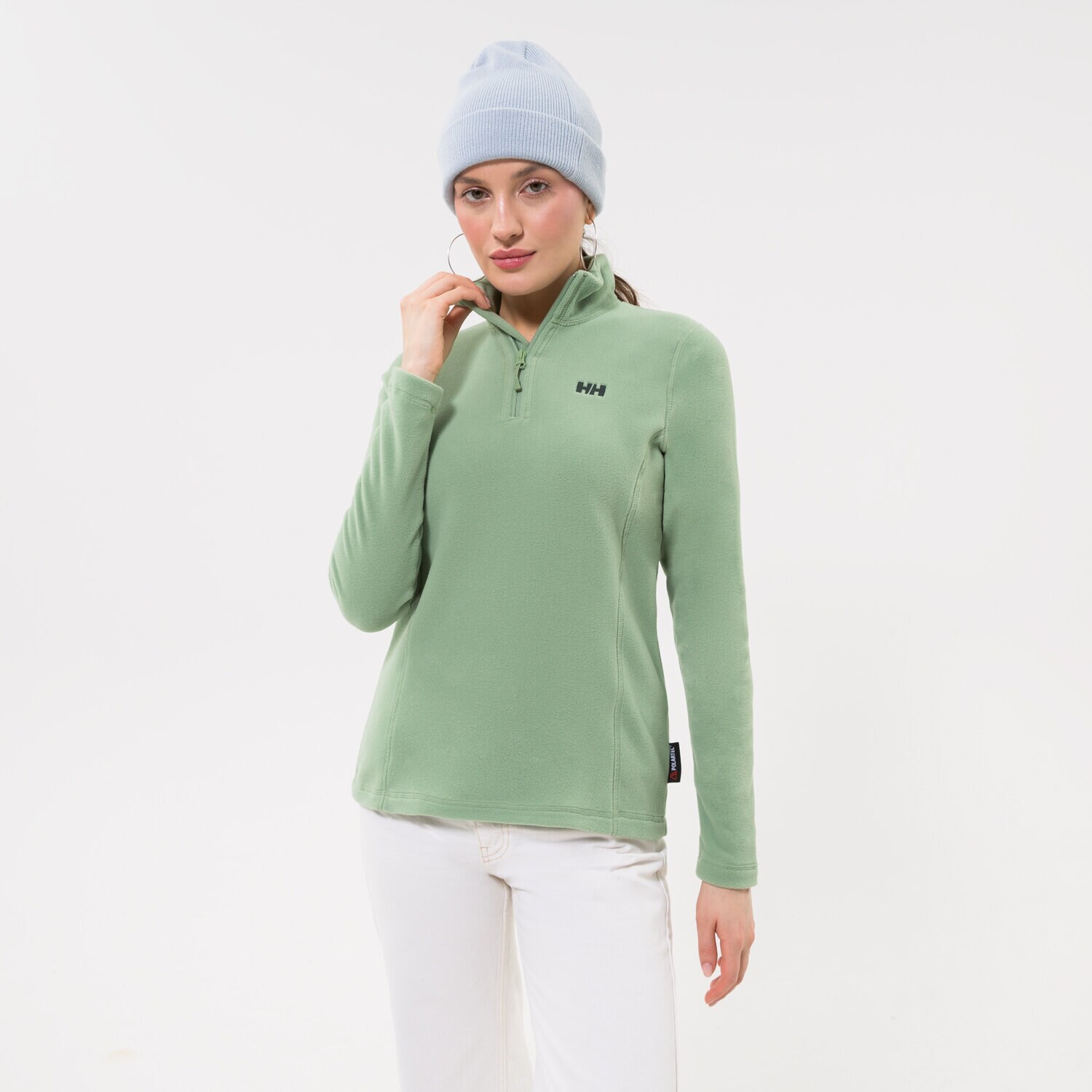 Bluza damska HELLY HANSEN POLAR W DAYBREAKER 1/2 ZIP FLEECE 50845406 ZIELONY