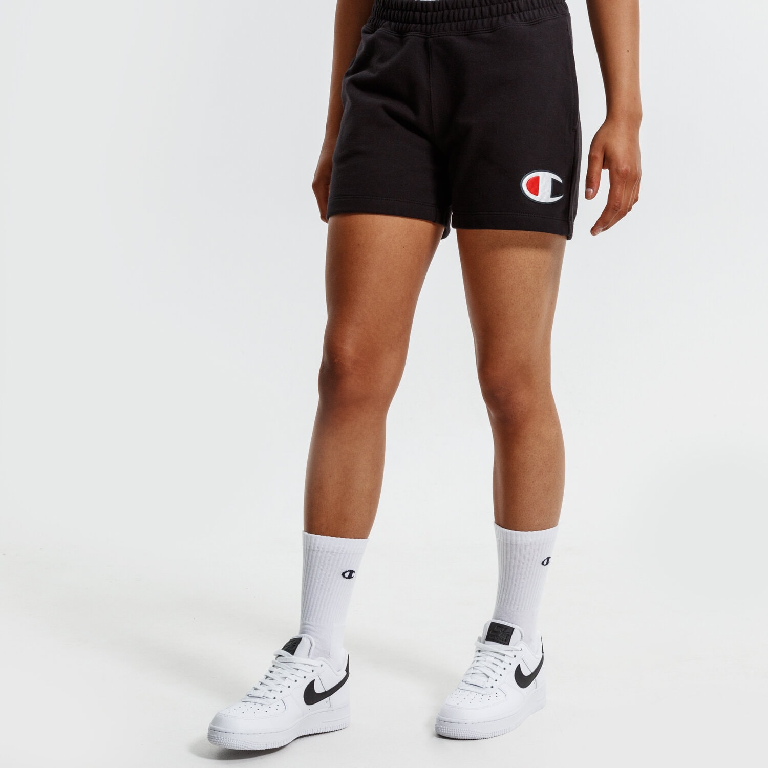 Krótkie spodenki, szorty damskie CHAMPION SZORTY SHORTS 112648KK001 CZARNY