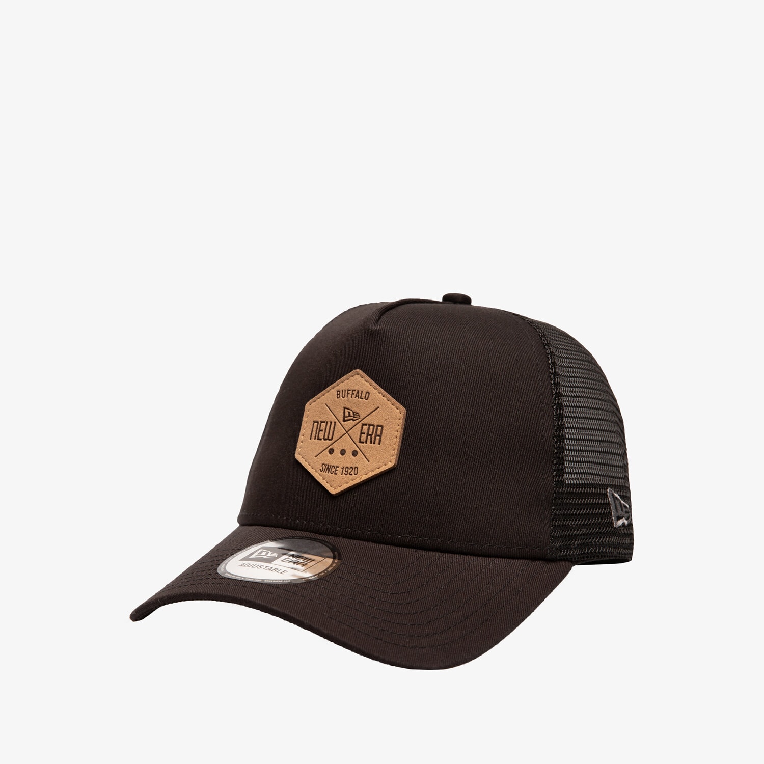 Czapka z daszkiem męska NEW ERA CZAPKA HERITAGE PATCH 9FORTY TRUCKER BLK NEW ERA BLK 12523902 CZARNY