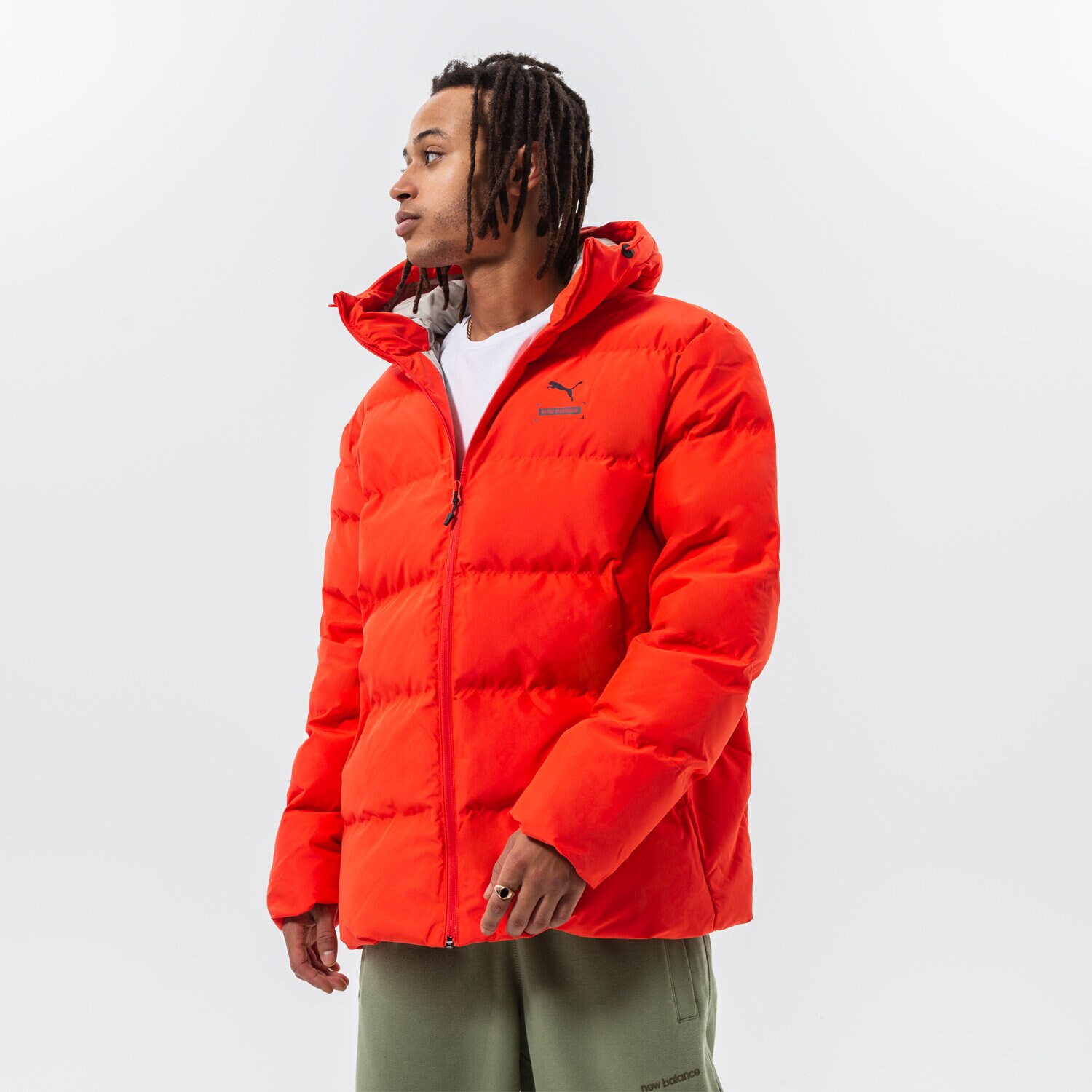 Kurtka zimowa męska PUMA KURTKA ZIMOWA BETTER SPORTSWEAR HOODED PUFFER 849331 26 CZERWONY