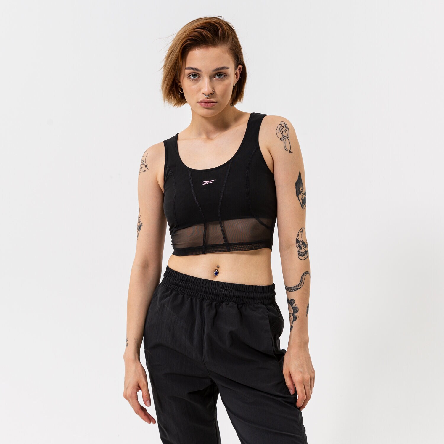 Koszulka, t-shirt damski REEBOK TANK CL HERITAGE TANK HG1175 CZARNY