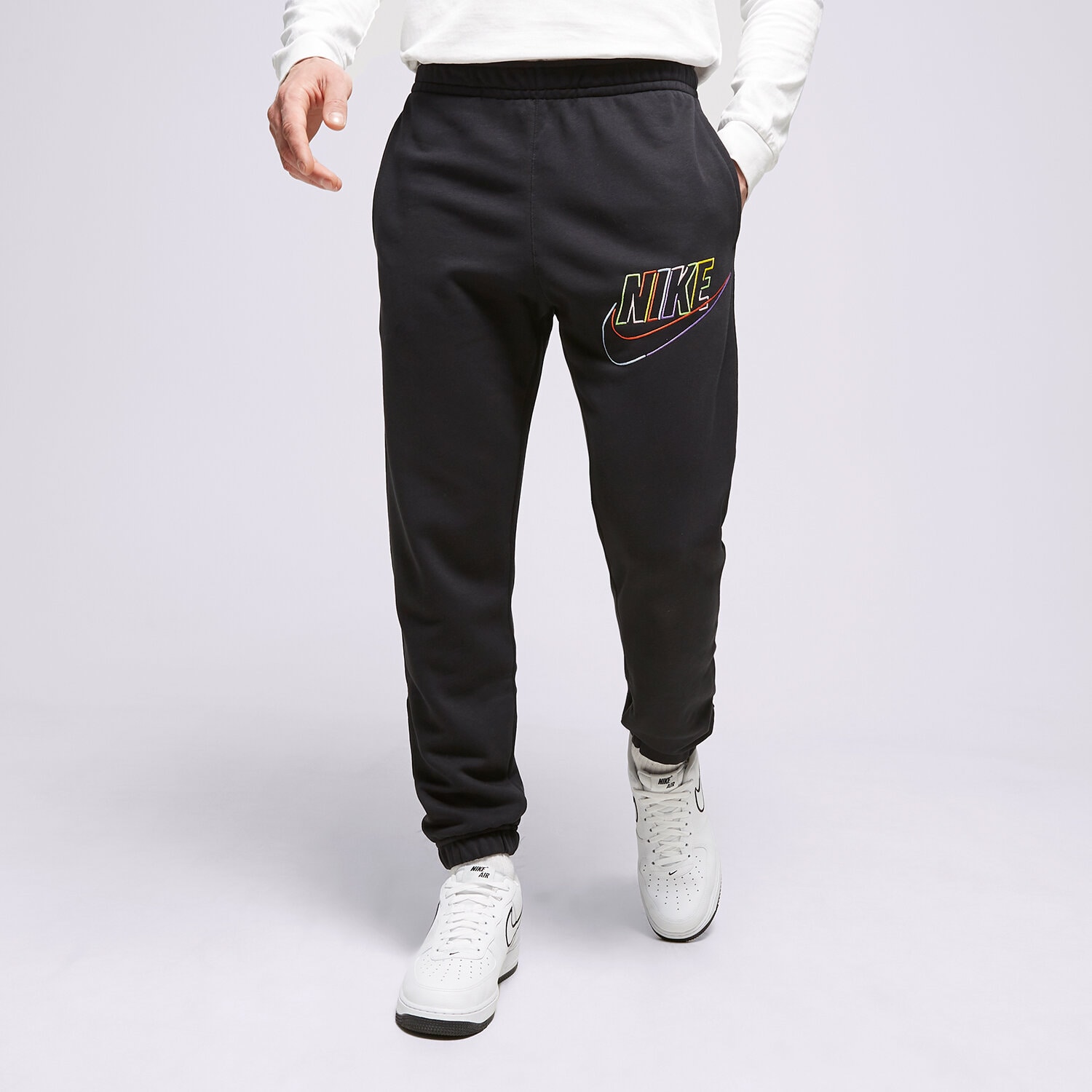 Spodnie sportowe męskie NIKE SPODNIE M NK CLUB+ FT CF PANT MCF DX0799-010 CZARNY