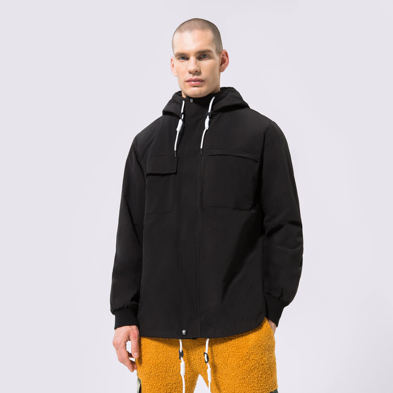 Kurtka wiosenna / jesienna męska CONFRONT KURTKA HOODED BLACK CF123KUM05001 CZARNY