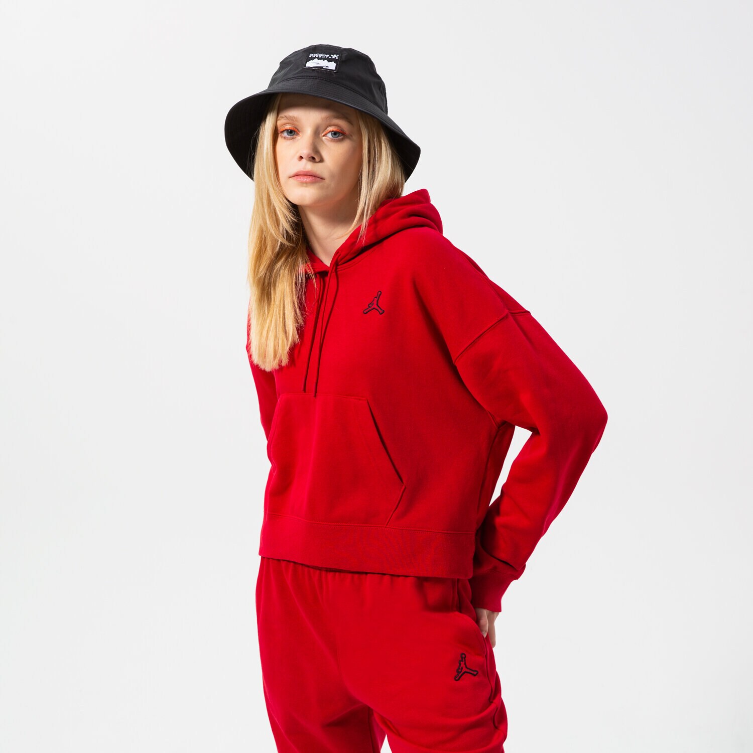 Bluza damska JORDAN BLUZA Z KAPTUREM W J ESSEN FLC HOODIE CORE DN4570-687 CZERWONY