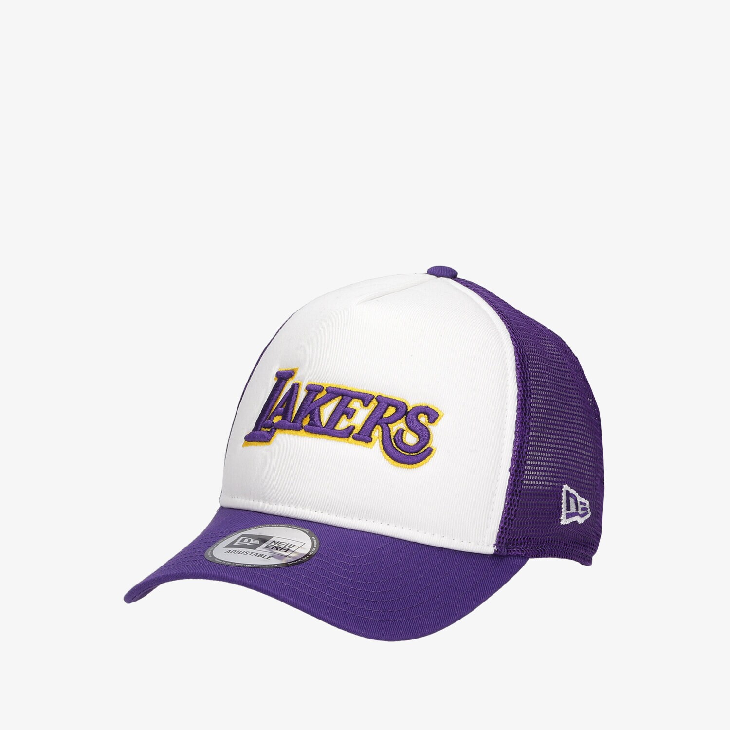 Czapka z daszkiem męska NEW ERA CZAPKA TEAM ARCH TRUCKER LAKERS LOS ANGELES LAKERS T 60141674 BIAŁY