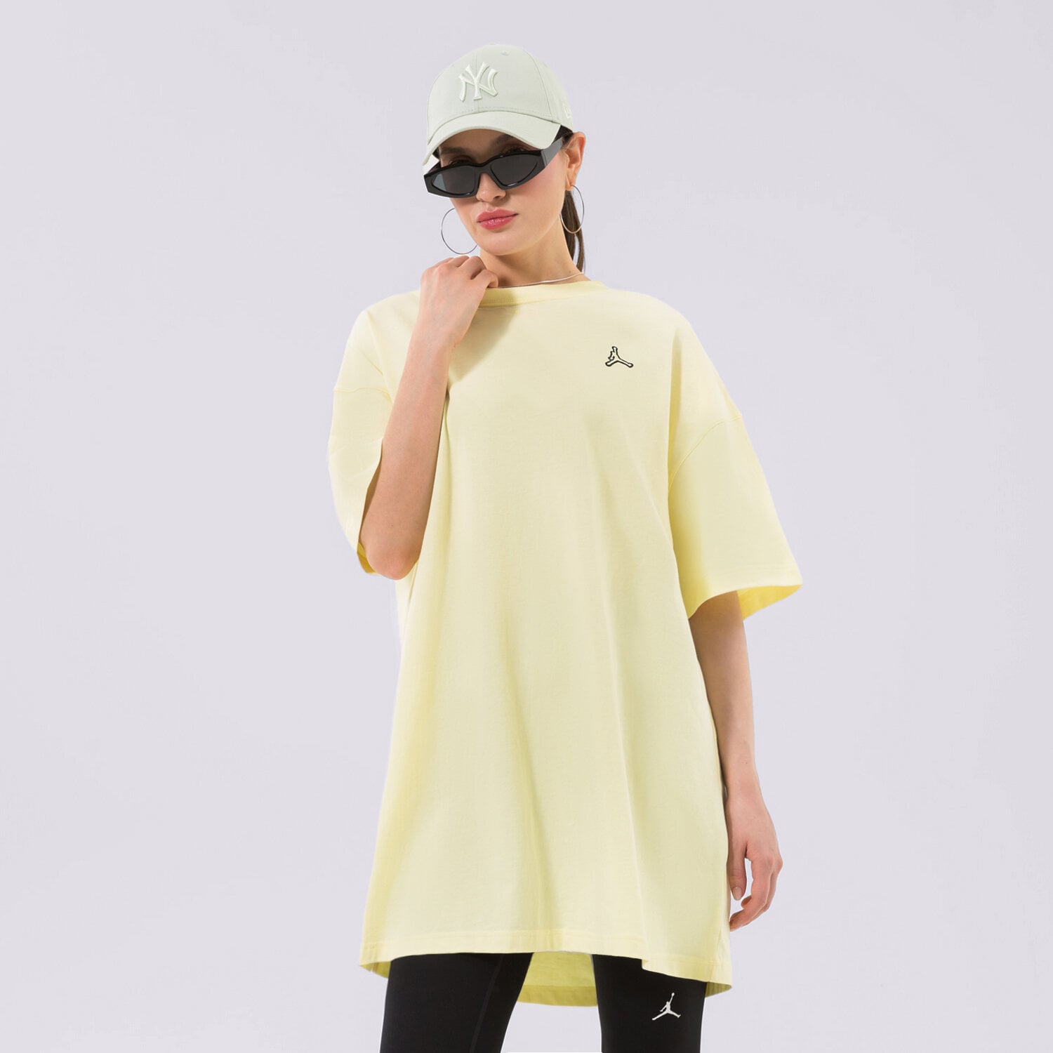 Koszulka, t-shirt damski JORDAN T-SHIRT W J ESSEN T-SHIRT DRESS CORE DO5051-821 ŻÓŁTY
