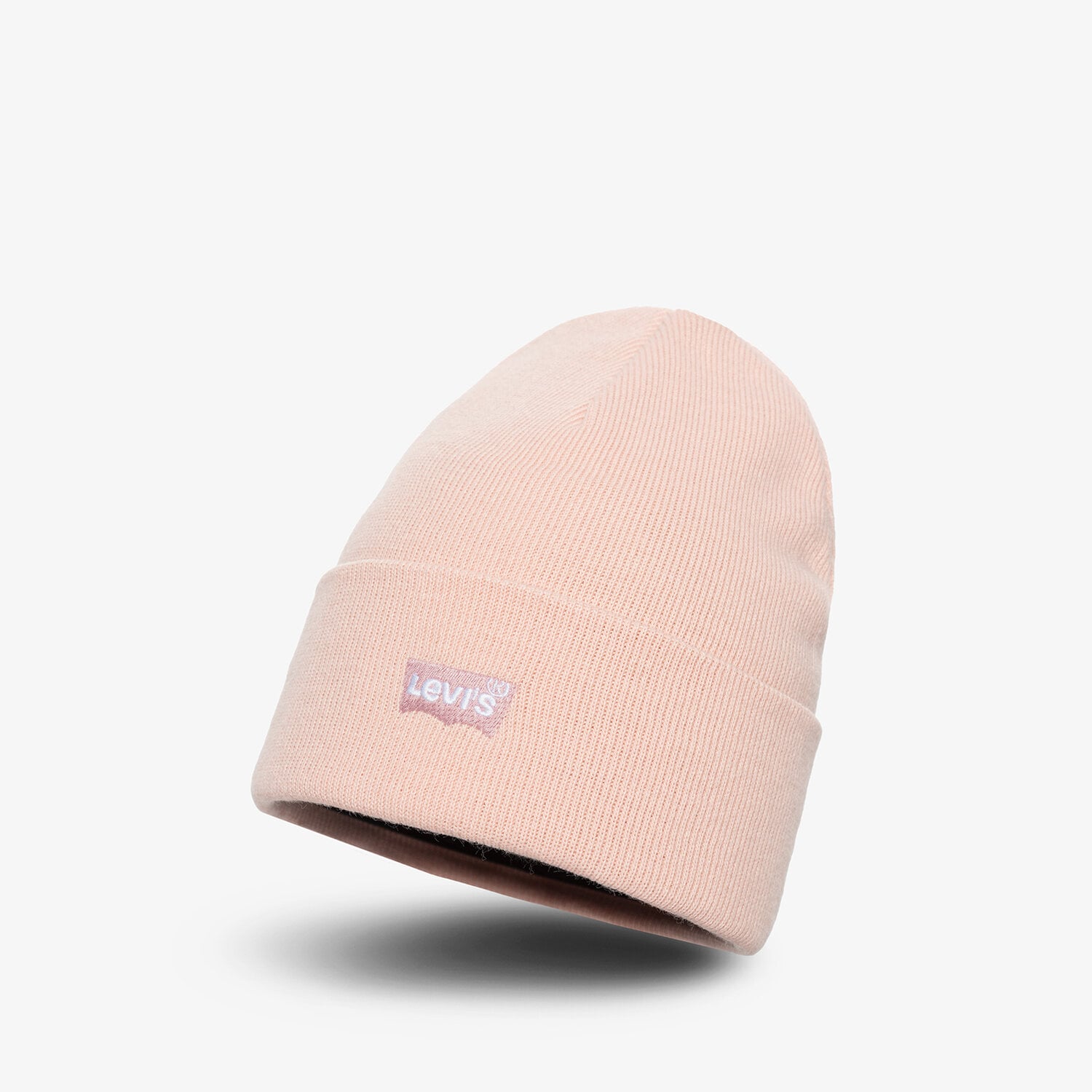 Czapka zimowa damska LEVI'S CZAPKA SLOUCHY BEANIE - TONAL BATWING 38141-0099 RÓŻOWY