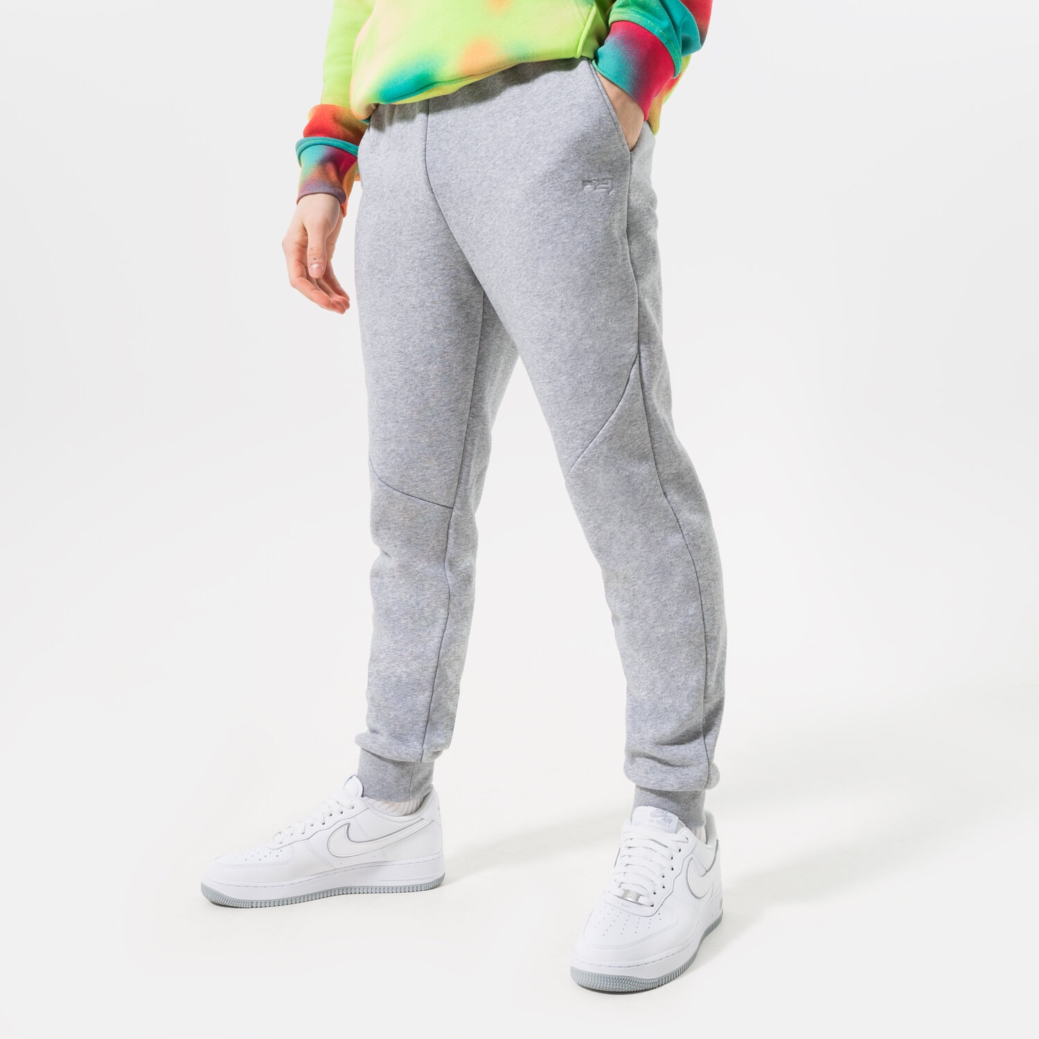 Spodnie sportowe męskie CONFRONT SPODNIE ESSENTIAL GREY CF123SPM90002 SZARY