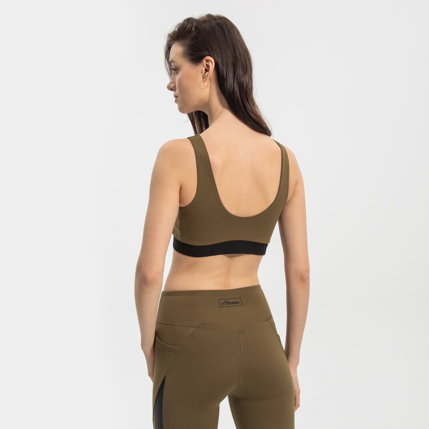 Koszulka, t-shirt damski ELLESSE BRA JOEY BRA TOP KHA SRM14326506 KHAKI
