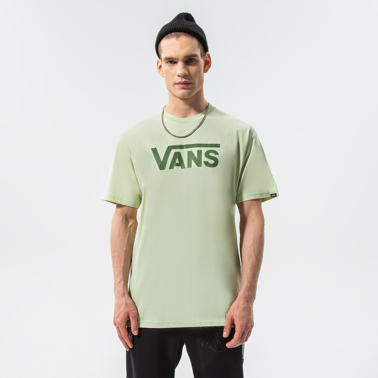 Koszulka, t-shirt sportowy męski VANS T-SHIRT MN VANS CLASSIC VN000GGGYSJ1 ZIELONY
