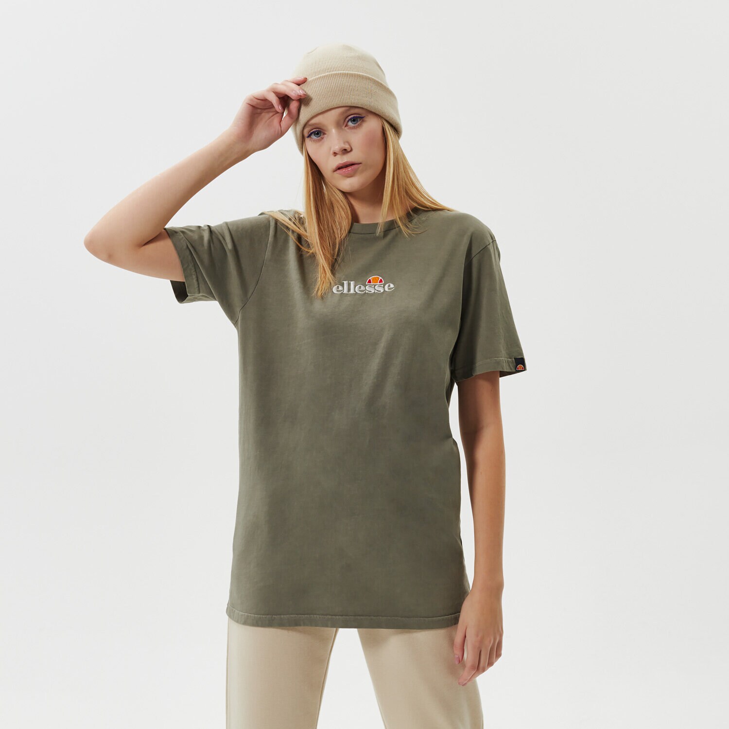 Koszulka, t-shirt damski ELLESSE T-SHIRT ANNATTO TEE KHA SGK13148506 KHAKI