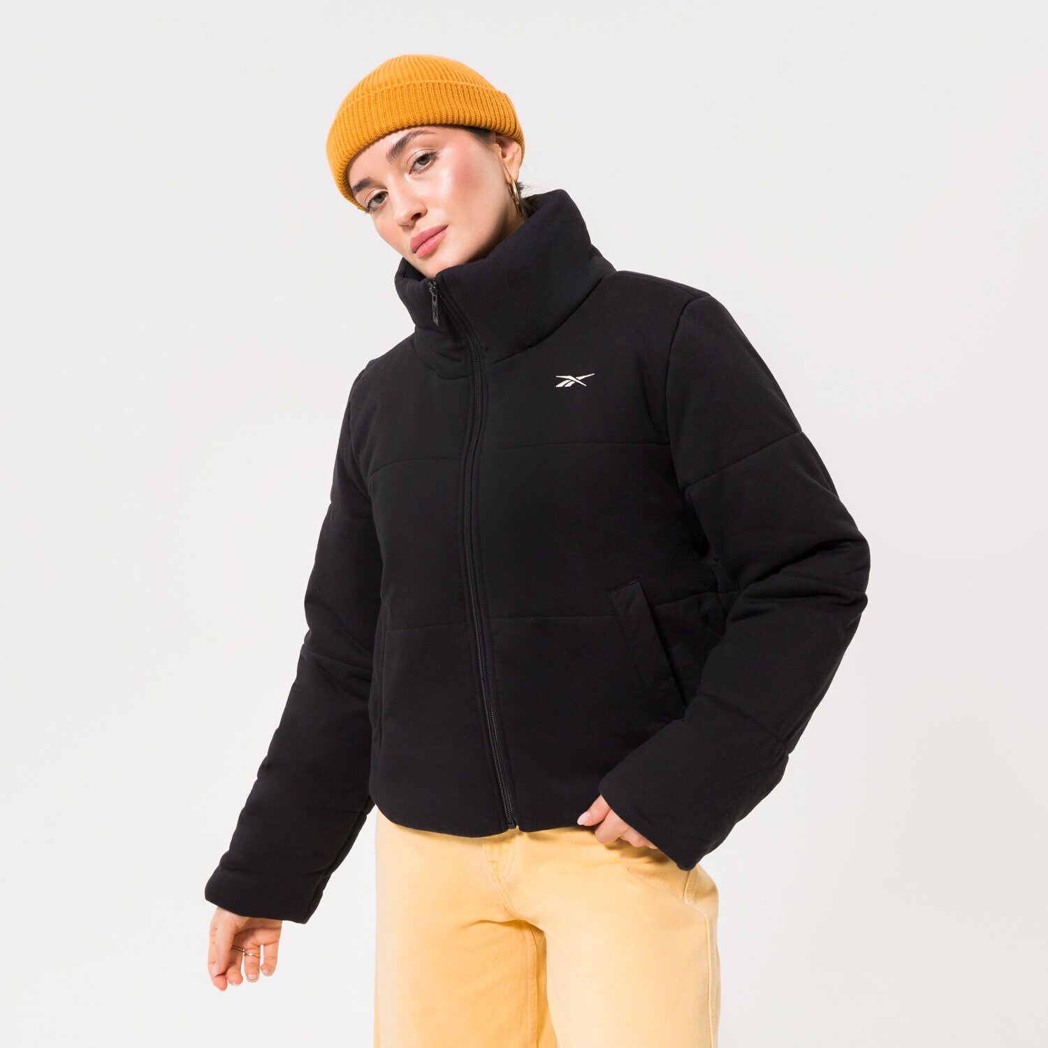Kurtka zimowa damska REEBOK KURTKA ZIMOWA S PUFFER JACKET BLACK HH7248 CZARNY