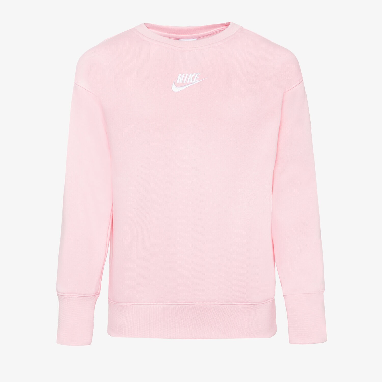 Sportowa bluza dziecięca NIKE BLUZA G NSW CLUB FLC BF CREW LBR GIRL DD7473-690 RÓŻOWY