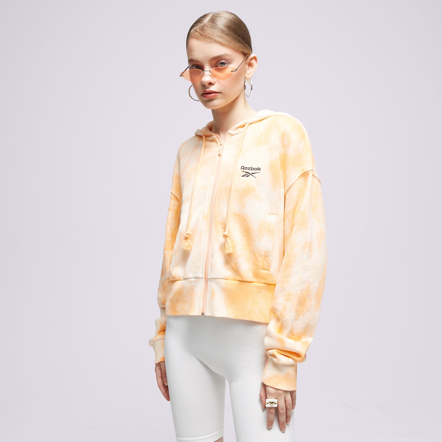Bluza damska REEBOK BLUZA Z KAPTUREM GV1823 GV1823 POMARAŃCZOWY