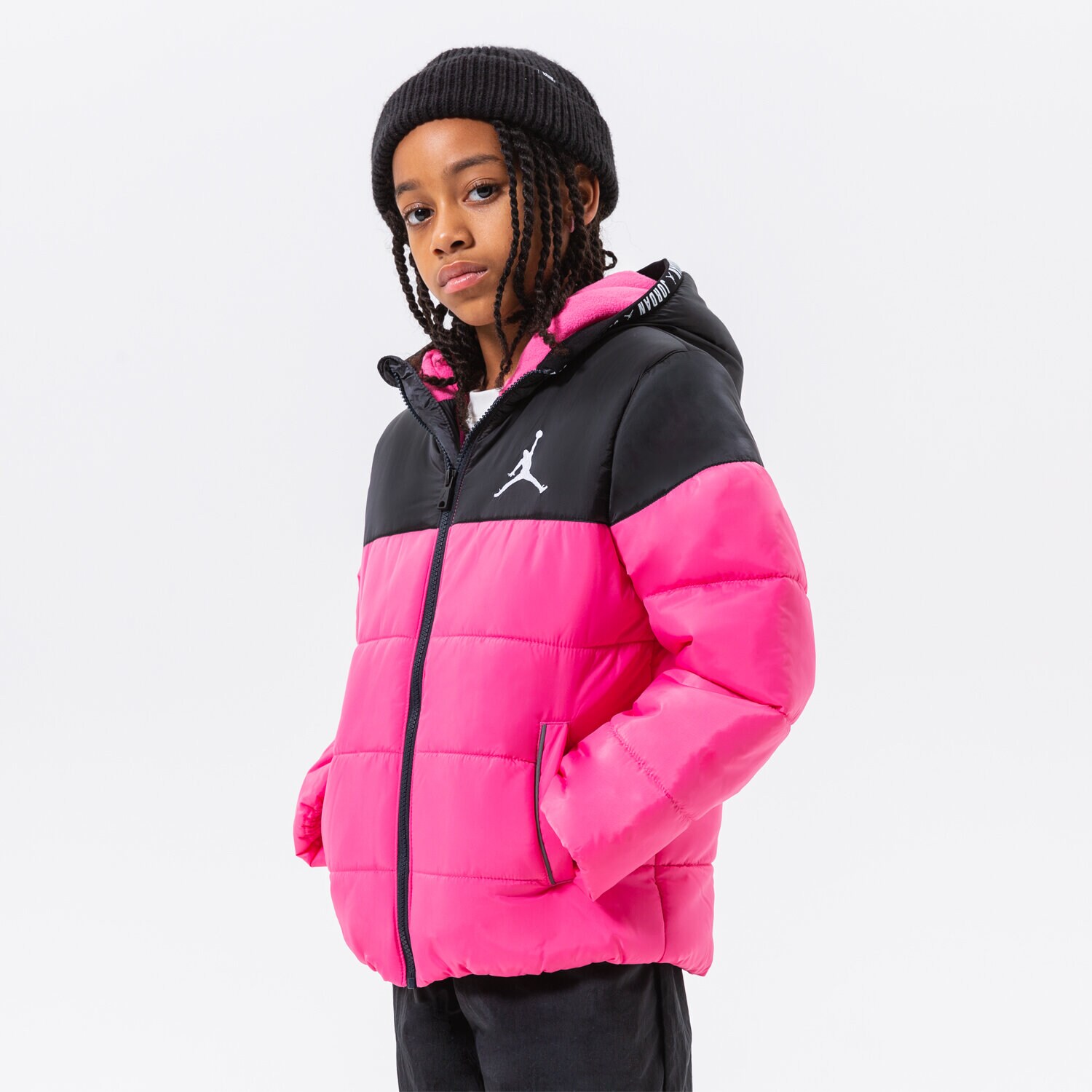 Dziecięca kurtka przejściowa (wiosenna/jesienna) JORDAN KURTKA ZIMOWA BASIC POLY PUFFER GIRL 45B657-AA7 RÓŻOWY