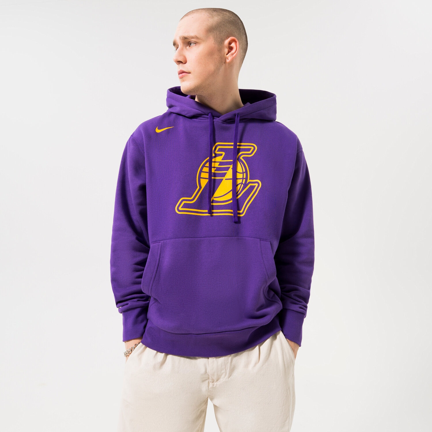 Bluza męska NIKE BLUZA LAL M NK FLC PO ESSNTL GX NBA DR9401-504 NIEBIESKI