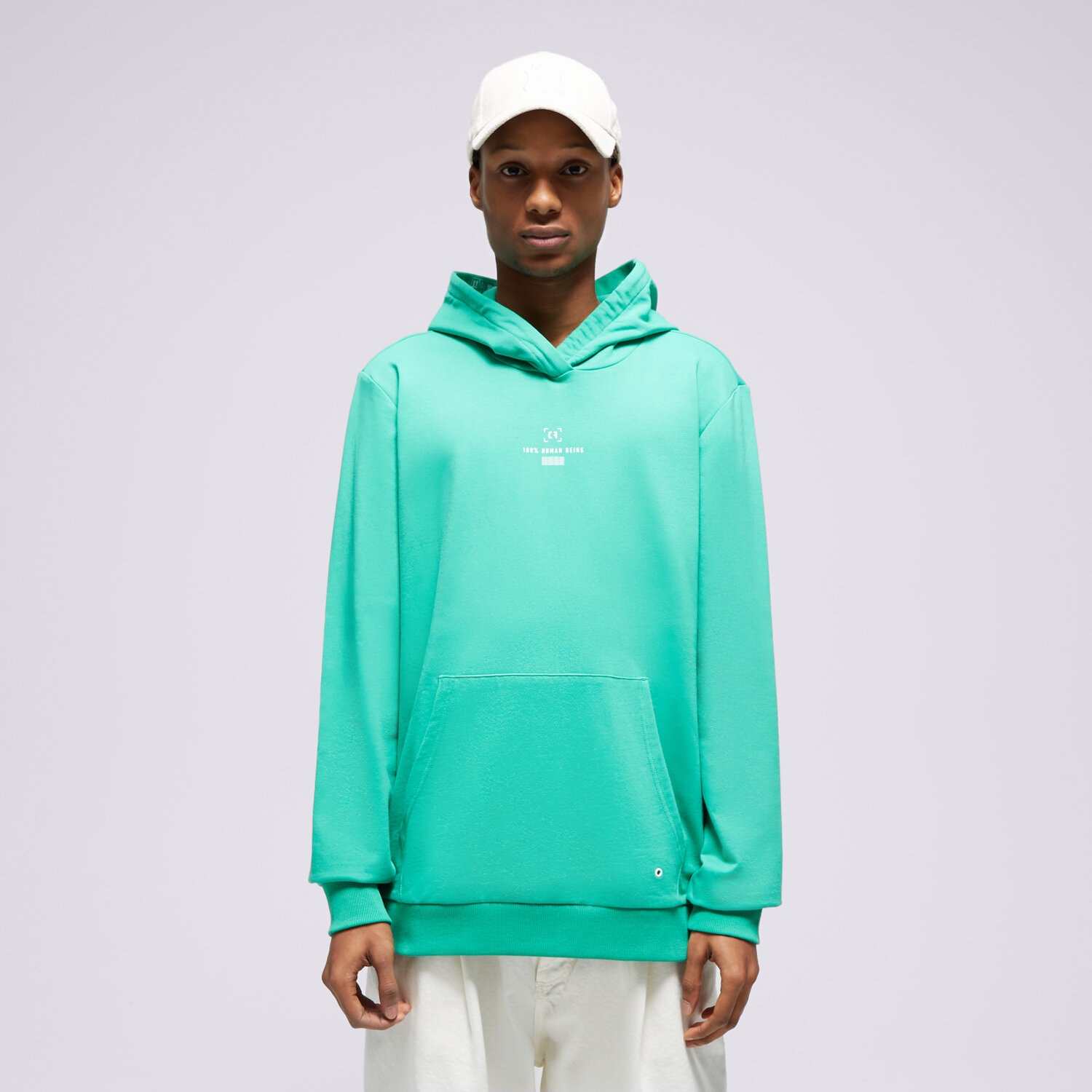 Bluza męska CONFRONT BLUZA Z KAPTUREM GREEN CF123BLM10001 ZIELONY