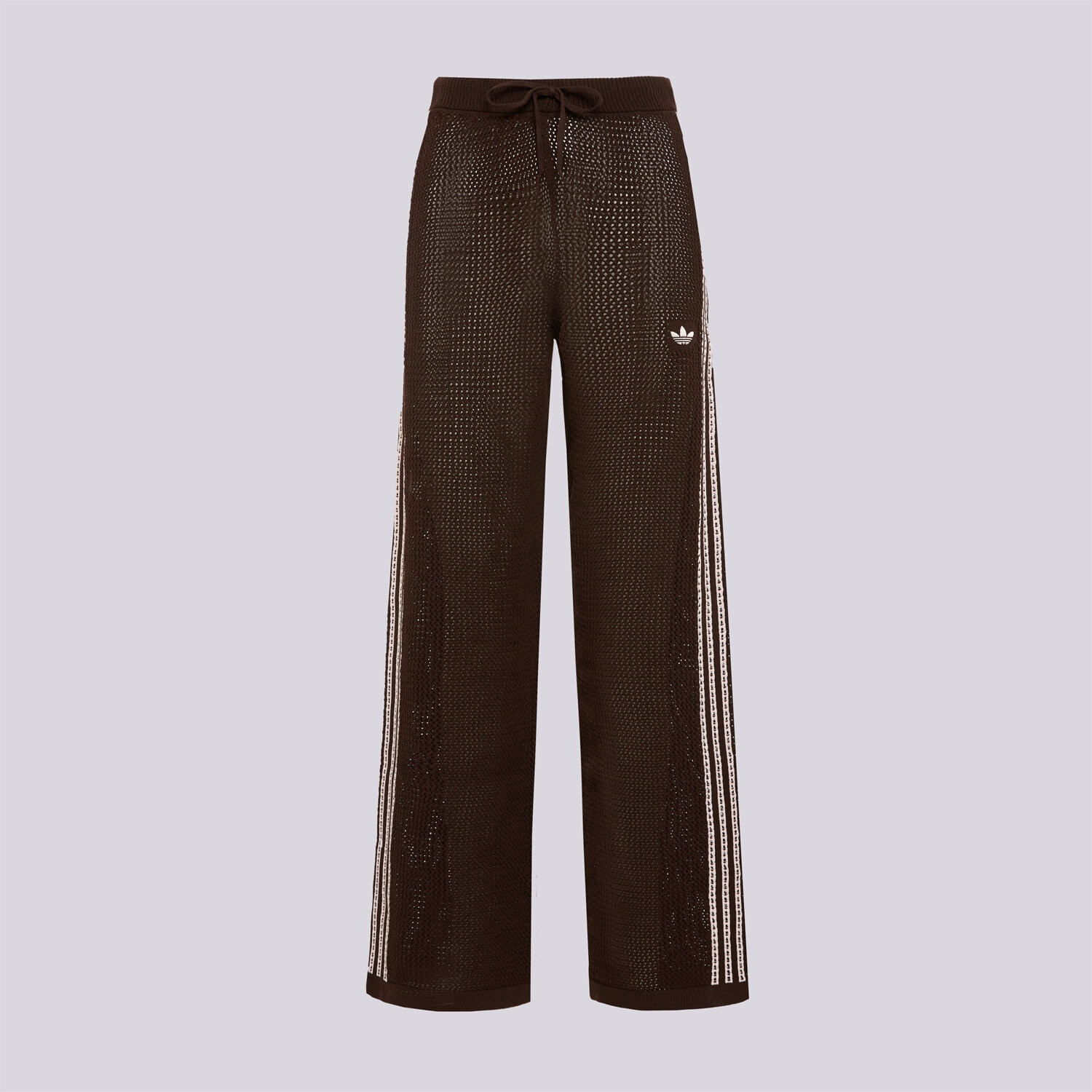 Spodnie sportowe damskie ADIDAS SPODNIE CROCHET TP KE0201 BRĄZOWY