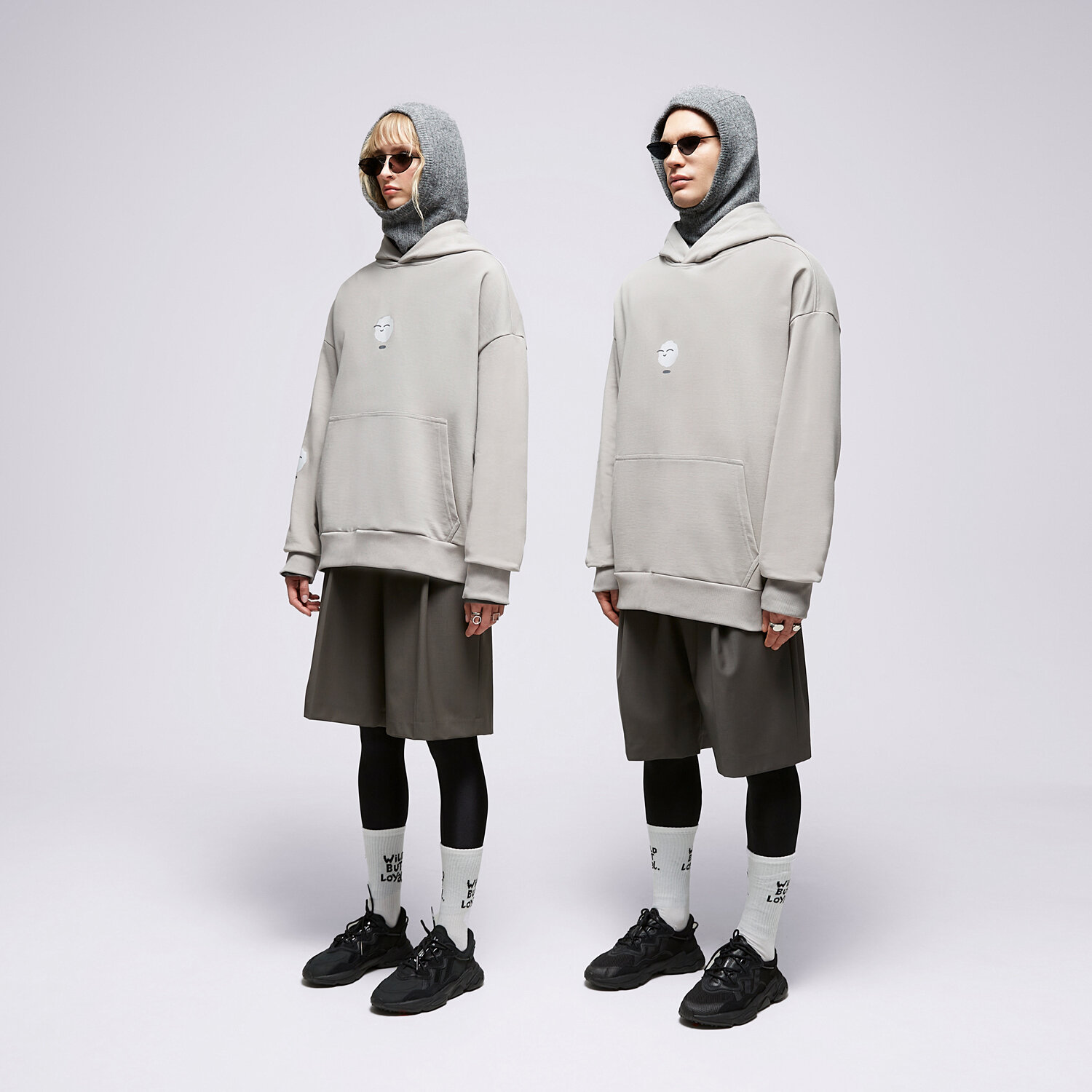 Bluza damska S.NOW JOB SIZEER HOODIE "I'M LEVITATING" GRAY SI323BLU55001 SZARY