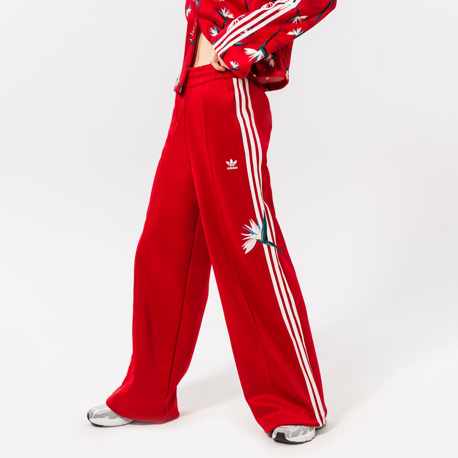Spodnie sportowe damskie ADIDAS SPODNIE PANT HK5215 CZERWONY