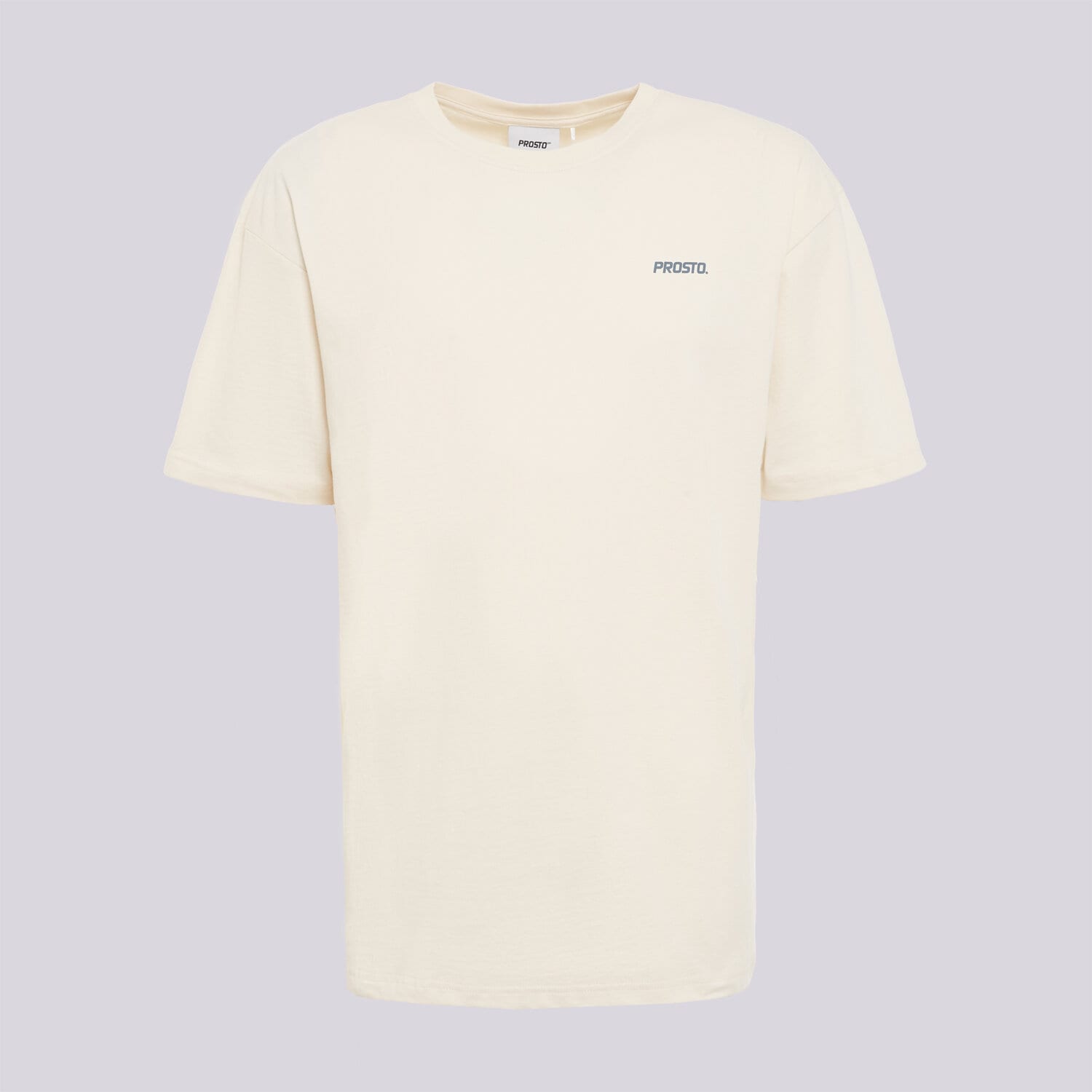 Koszulka, t-shirt sportowy męski PROSTO T-SHIRT BLAC OFF WHITE KL262MTEE1021 BIAŁY