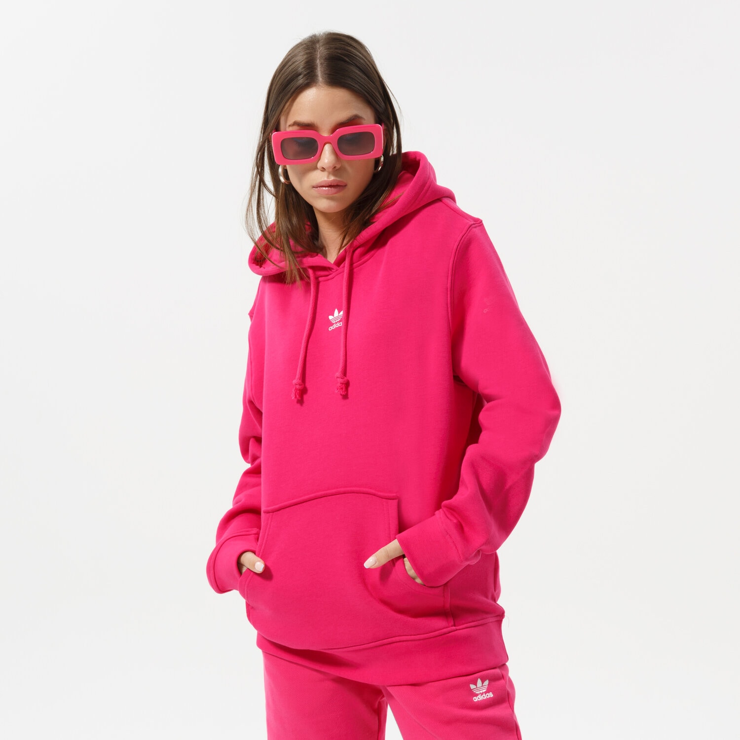 Bluza damska ADIDAS BLUZA Z KAPTUREM HOODIE HG6241 RÓŻOWY