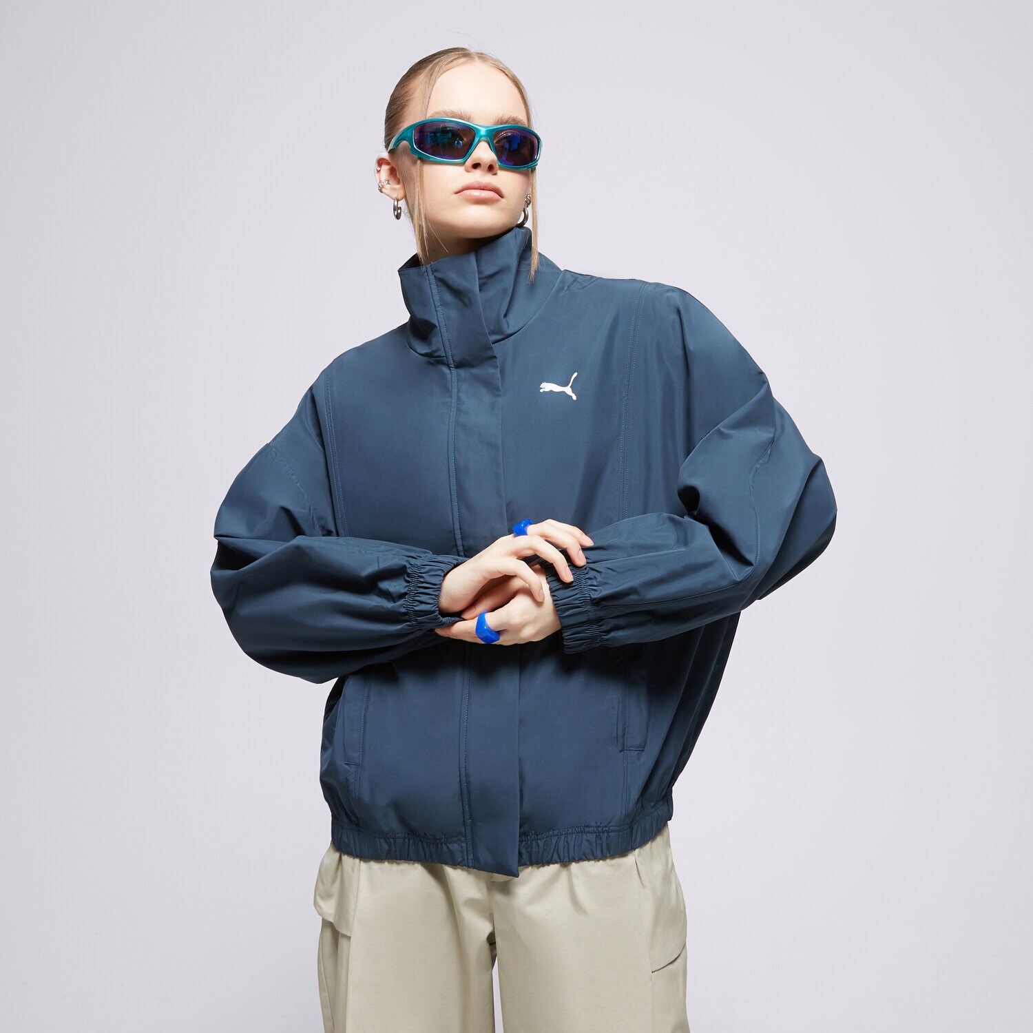 Kurtka wiosenna / jesienna damska PUMA KURTKA STYLE JACKET 673260 16 CZARNY
