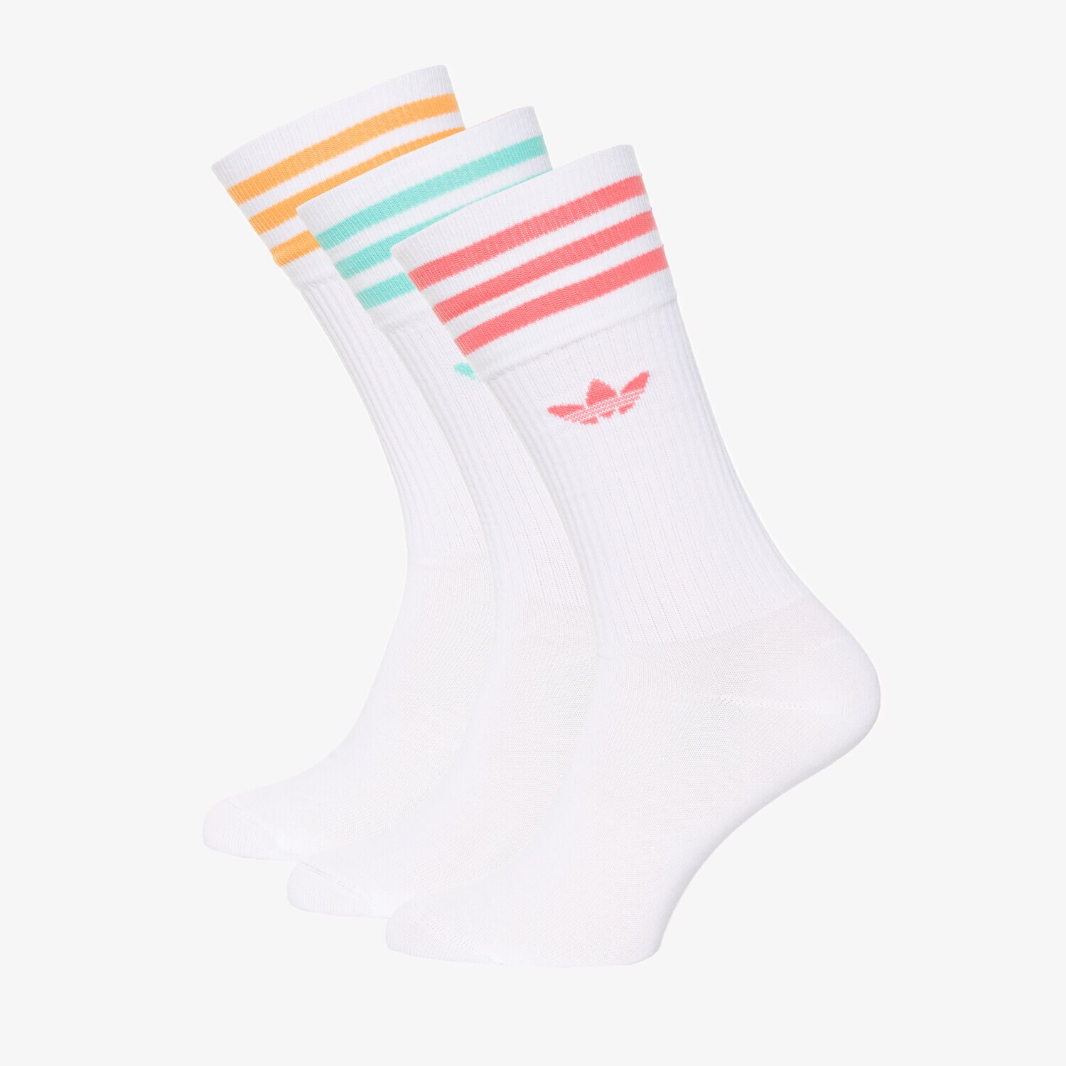 Skarpetki sportowe damskie ADIDAS SKARPETY SOLID CREW SOCK HC9562 BIAŁY